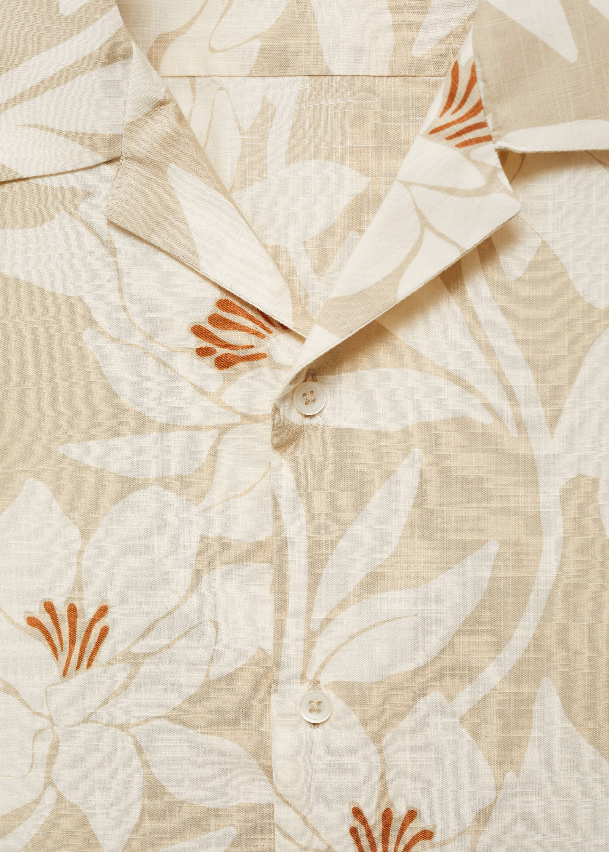 100% cotton Hawaiian-print shirt - Details of the article 8