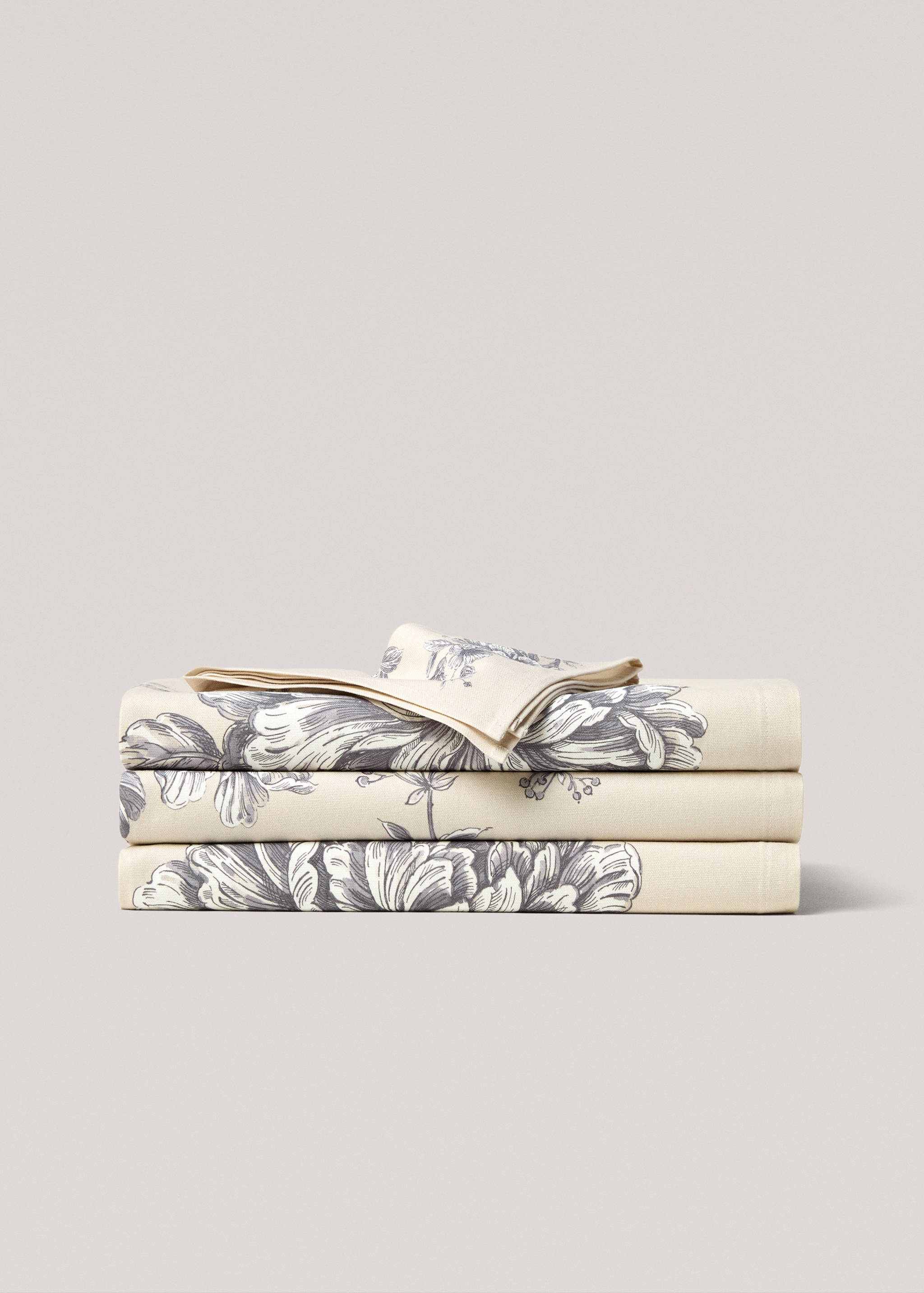 Nappe en coton motif floral pour 2 à 4 convives - Article sans modèle