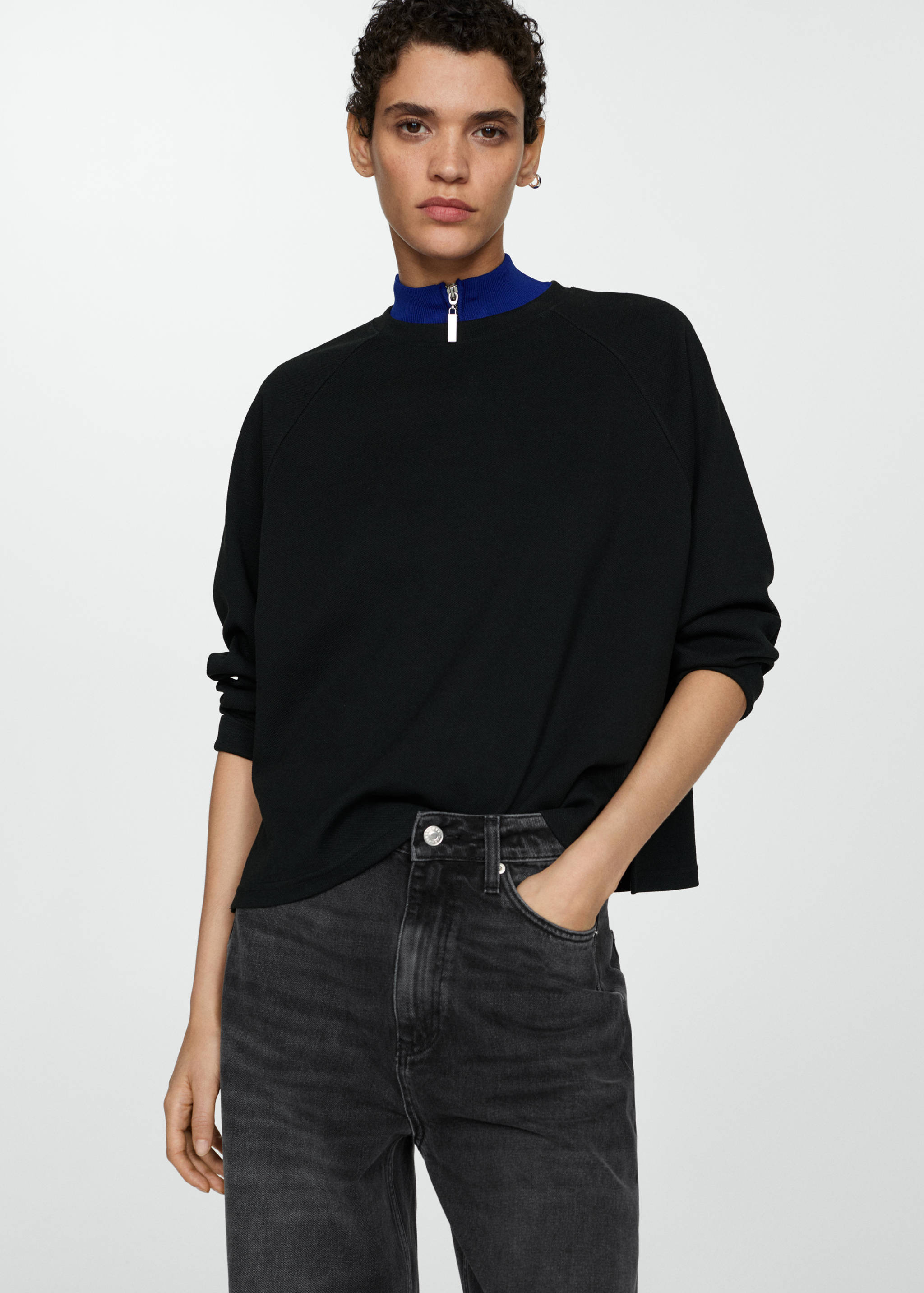 High-waist balloon jeans - Details of the article 2