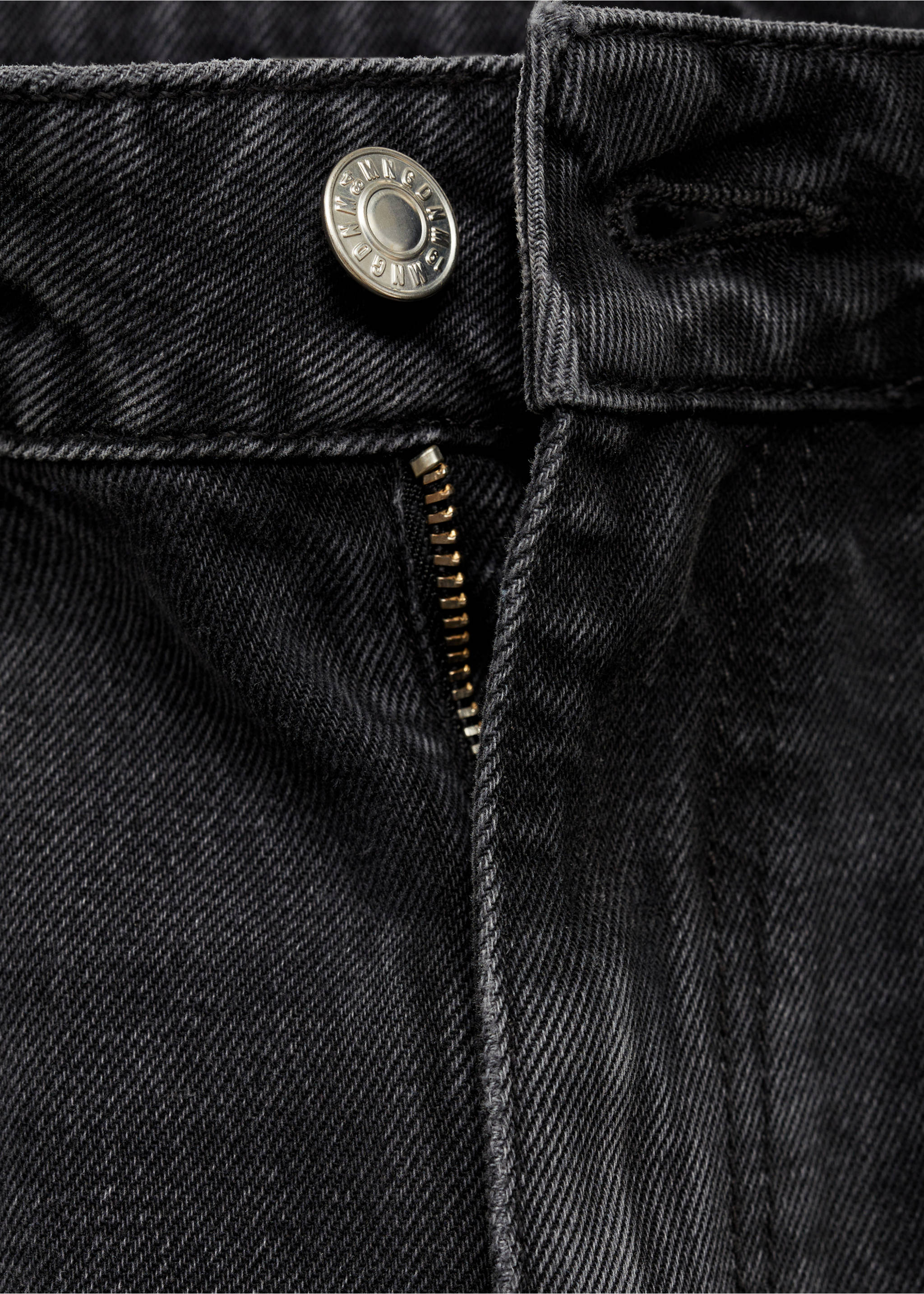 Jean balloon taille haute - Détail de l'article 0, Black denim. Ref: 77047715-00.