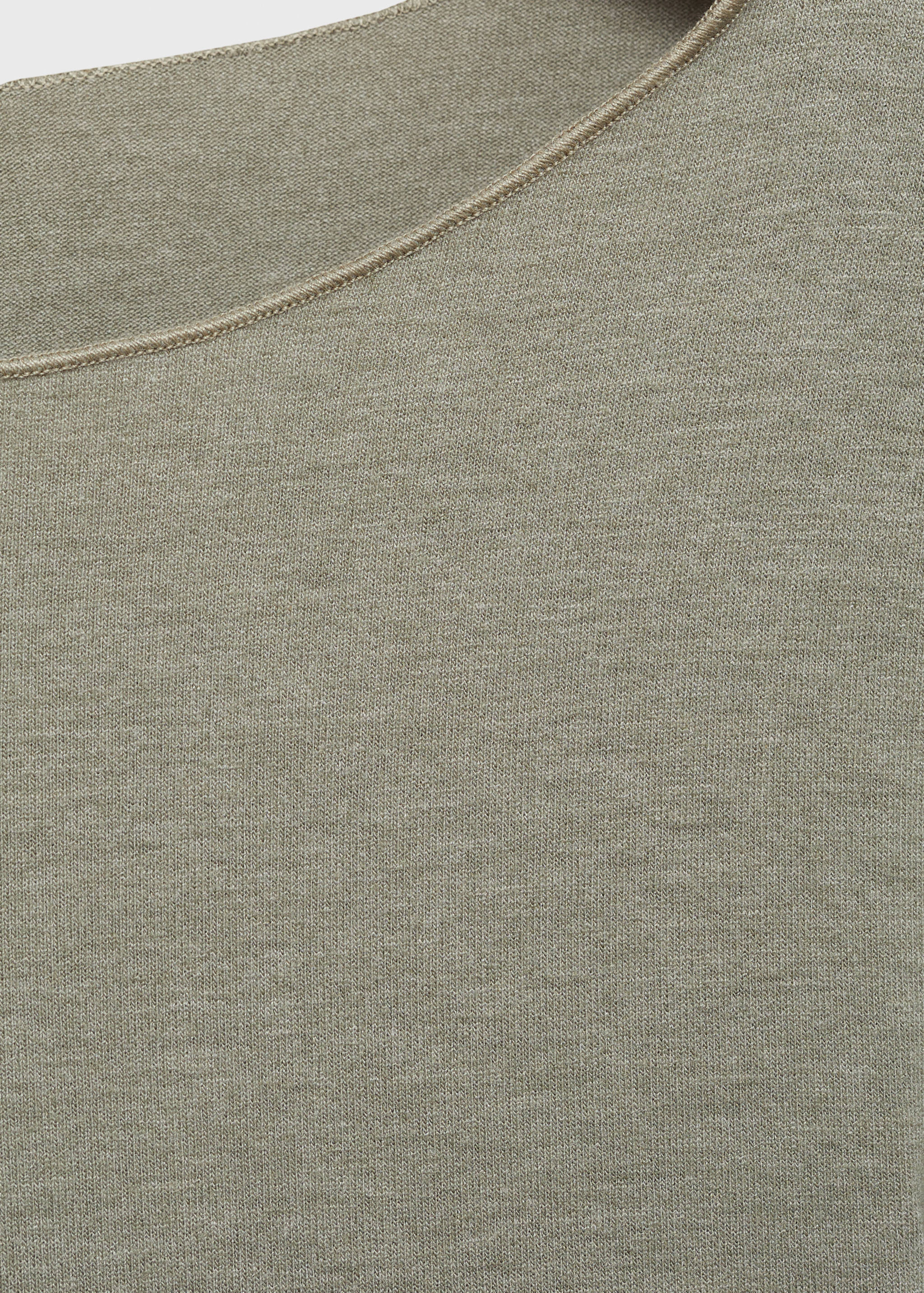 Long-sleeved boat-neck t-shirt - Details of the article 8