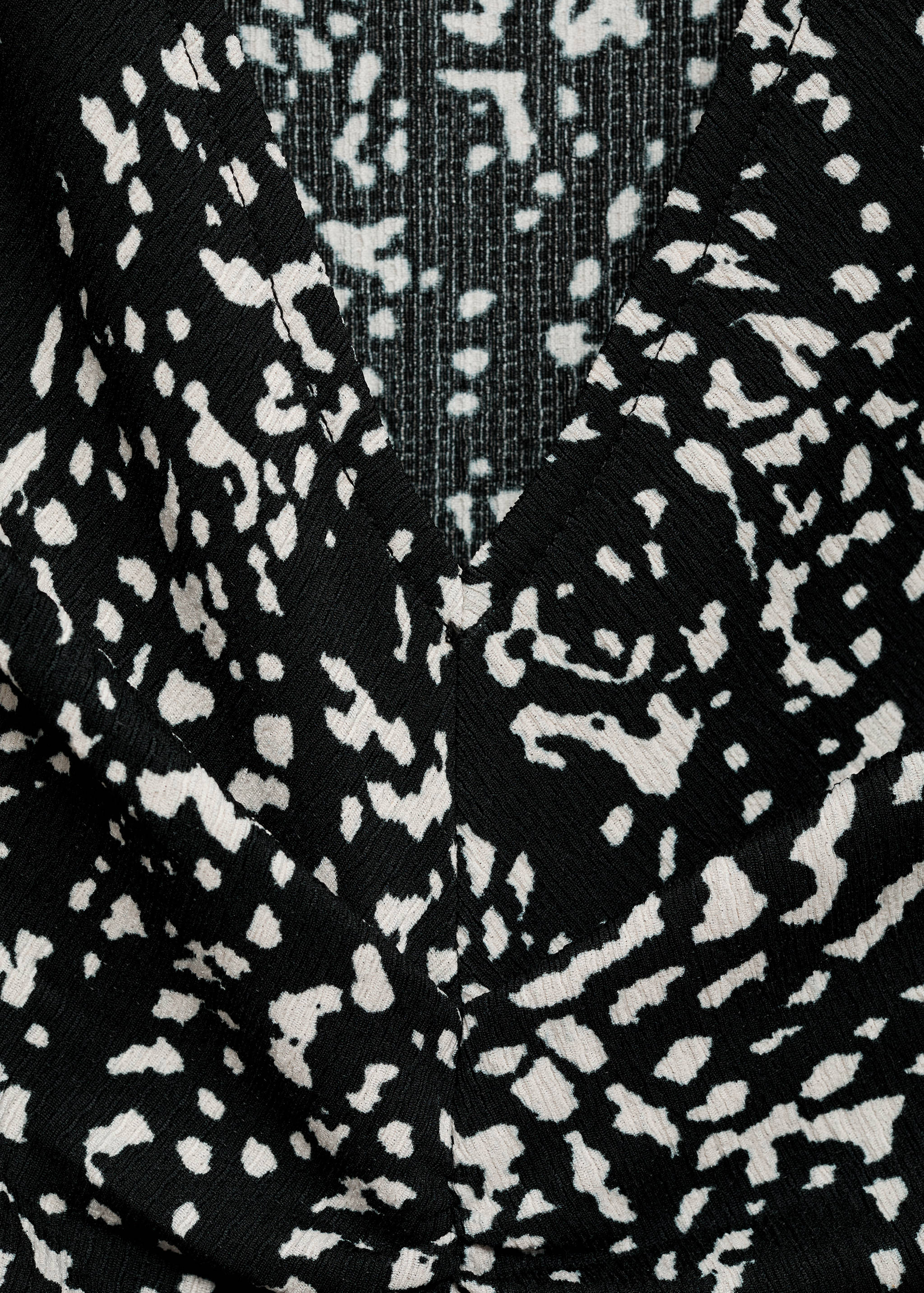 Haljina s printom i balon rukavima - Detalji artikla 0