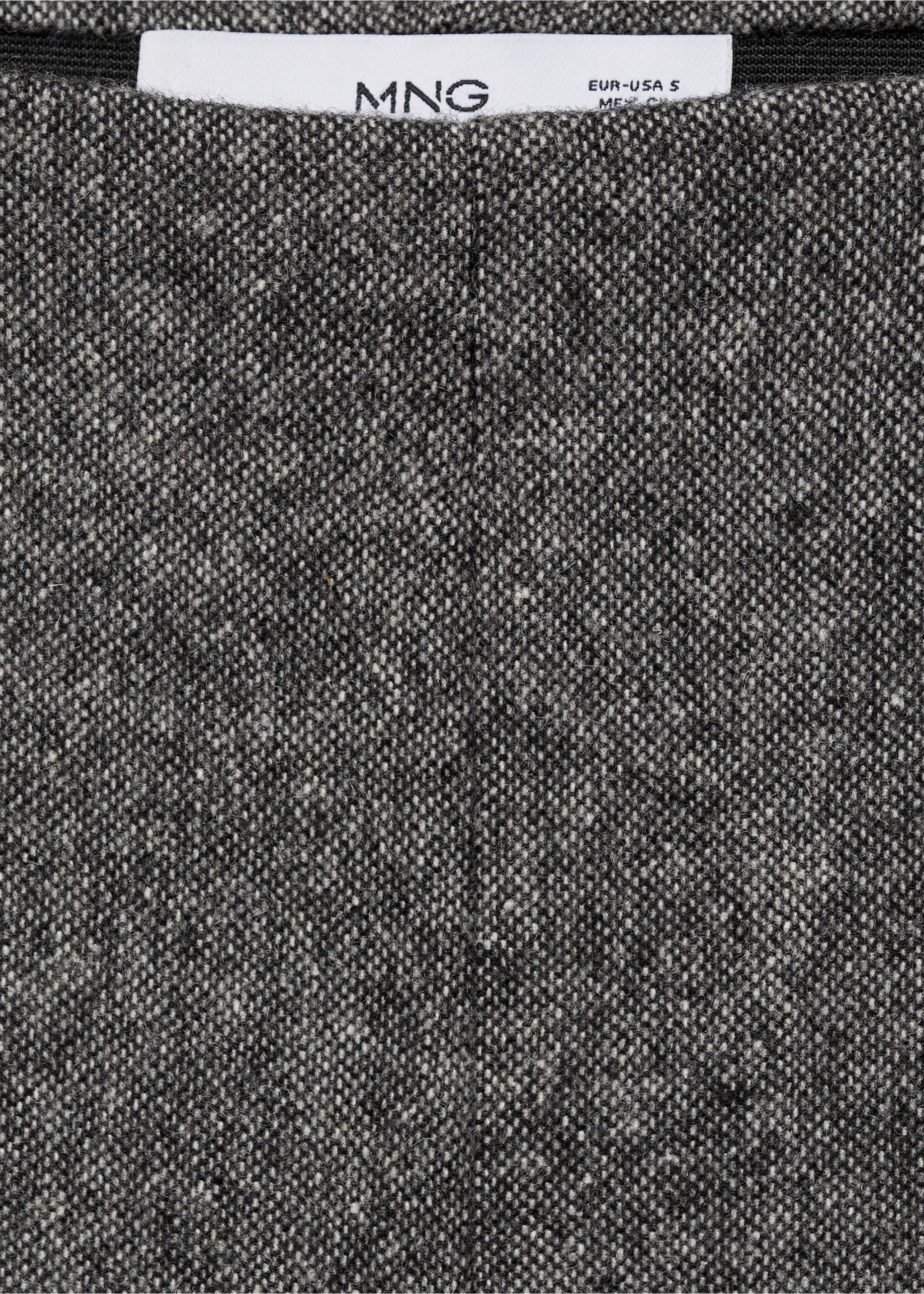 Marbled wool suit trousers - Details of the article 8, Black. Ref: 77047720-00.