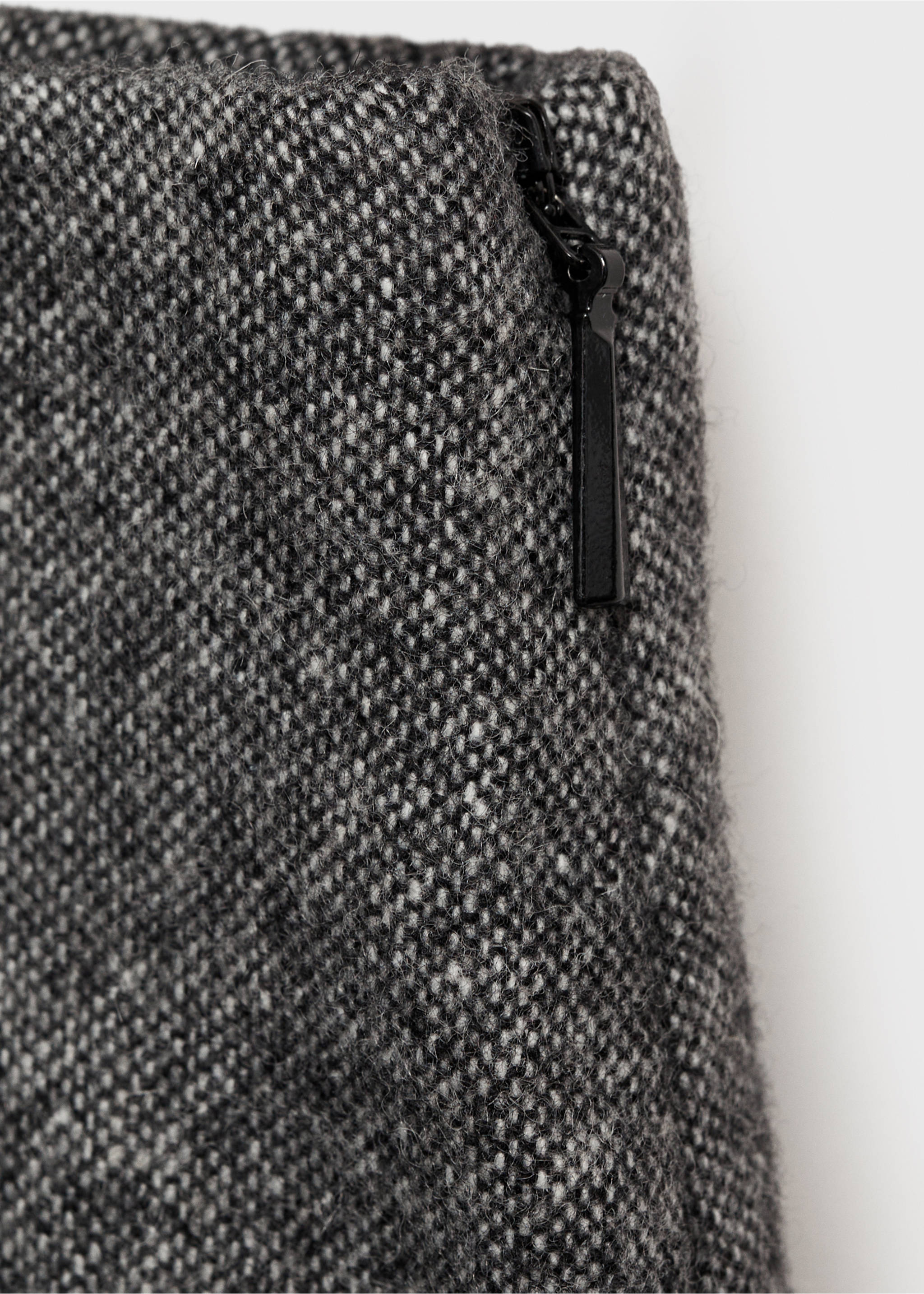 Marbled wool suit trousers - Details of the article 0, Black. Ref: 77047720-00.