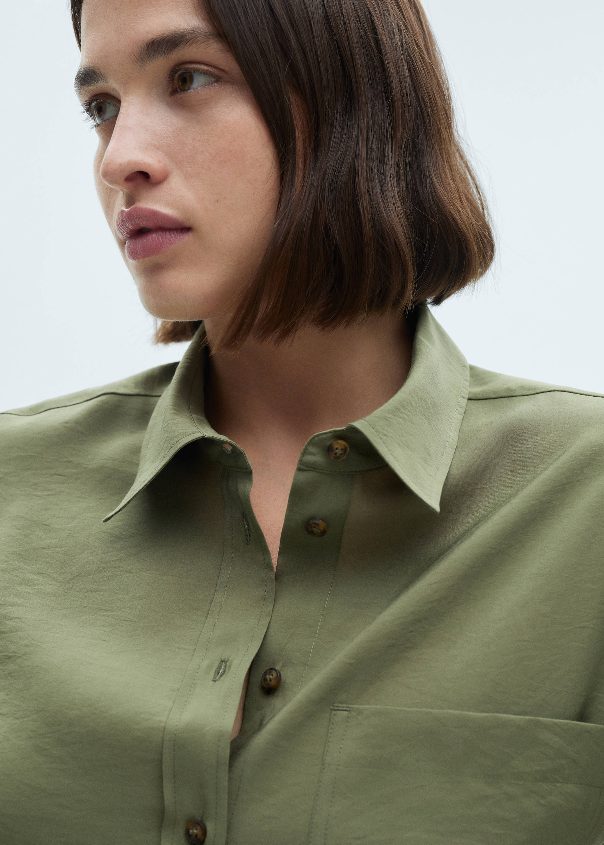 Pocket modal shirt - Details of the article 4