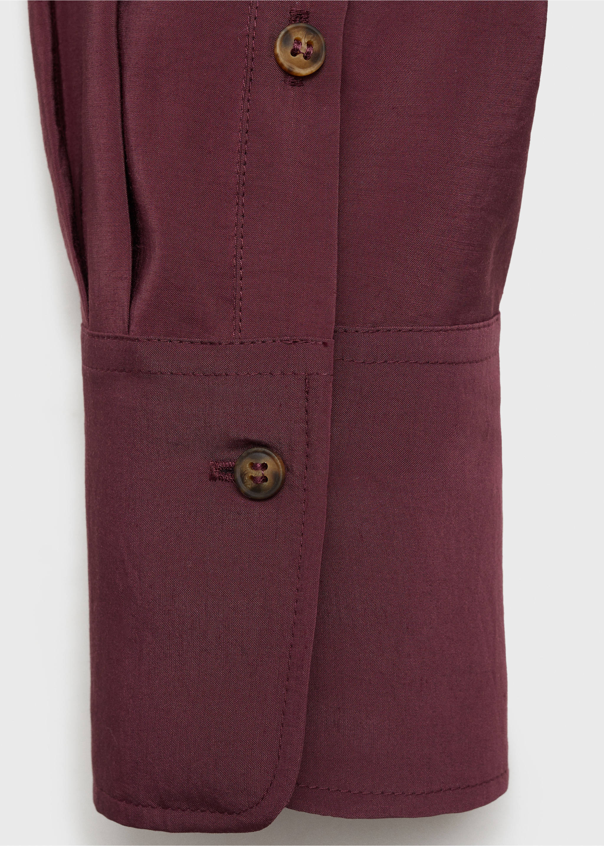 T-Shirt aus Modal mit Tasche - Detail des Artikels 0, Violett. Ref: 77047721-00.