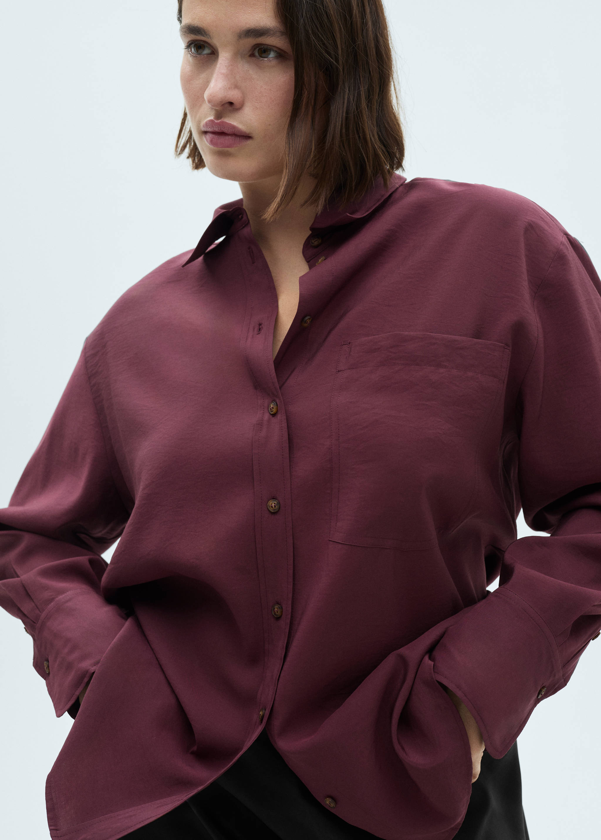 Pocket modal shirt - Details of the article 5