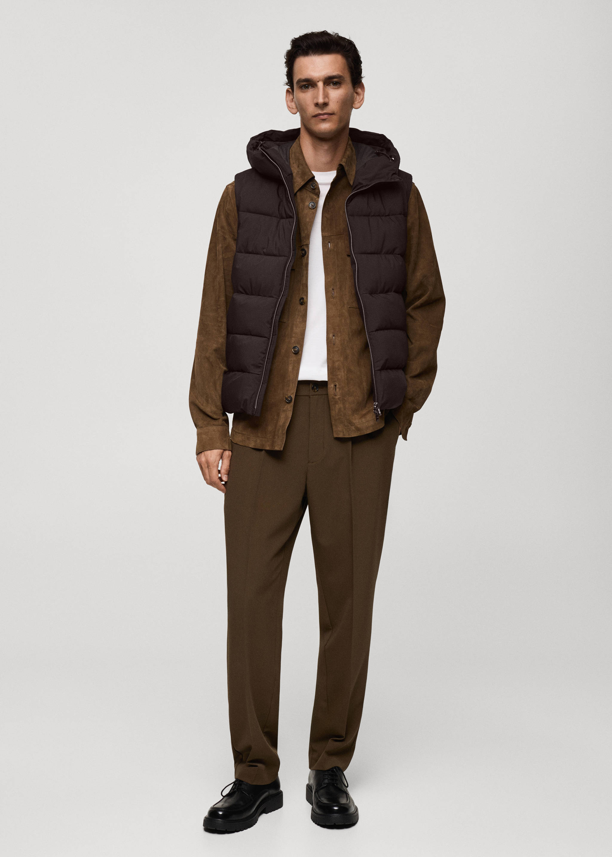 Water-repellent quilted vest - General plane