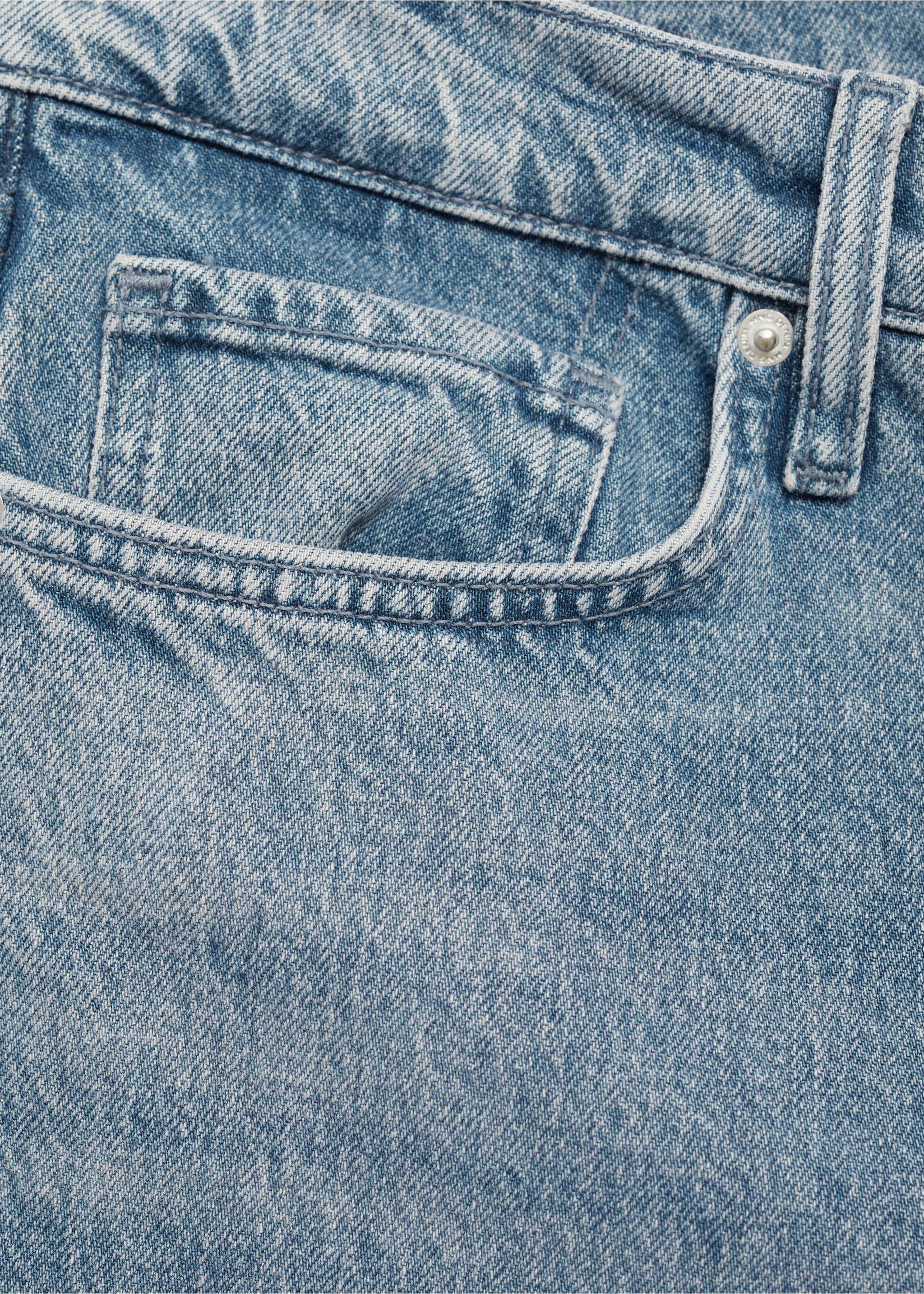 Regular-Fit-Jeans im Used-Look - Detail des Artikels 0, Petrolblau. Ref: 77047913-00.