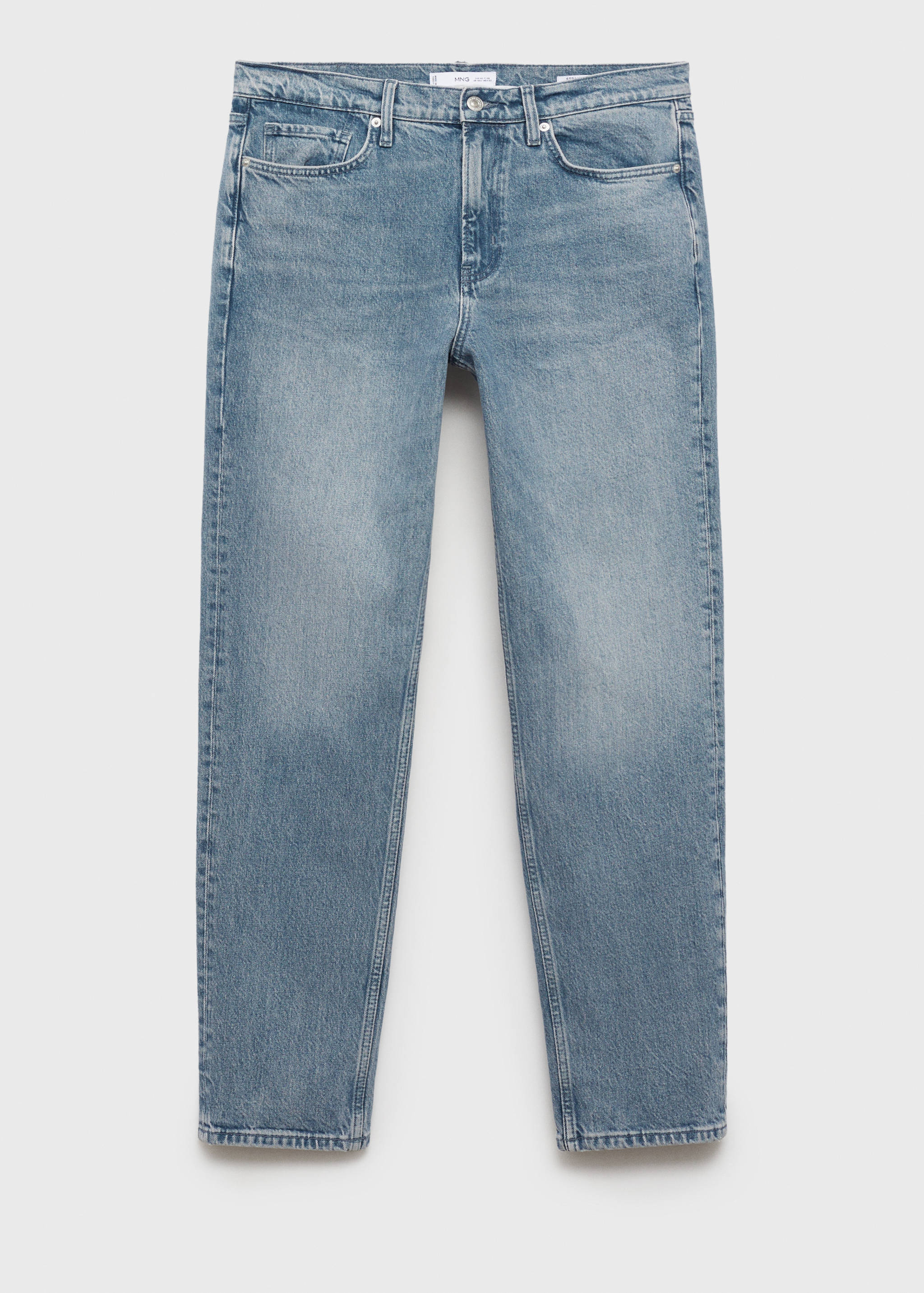 Regular-fit jeans met versleten effect - Artikel zonder model