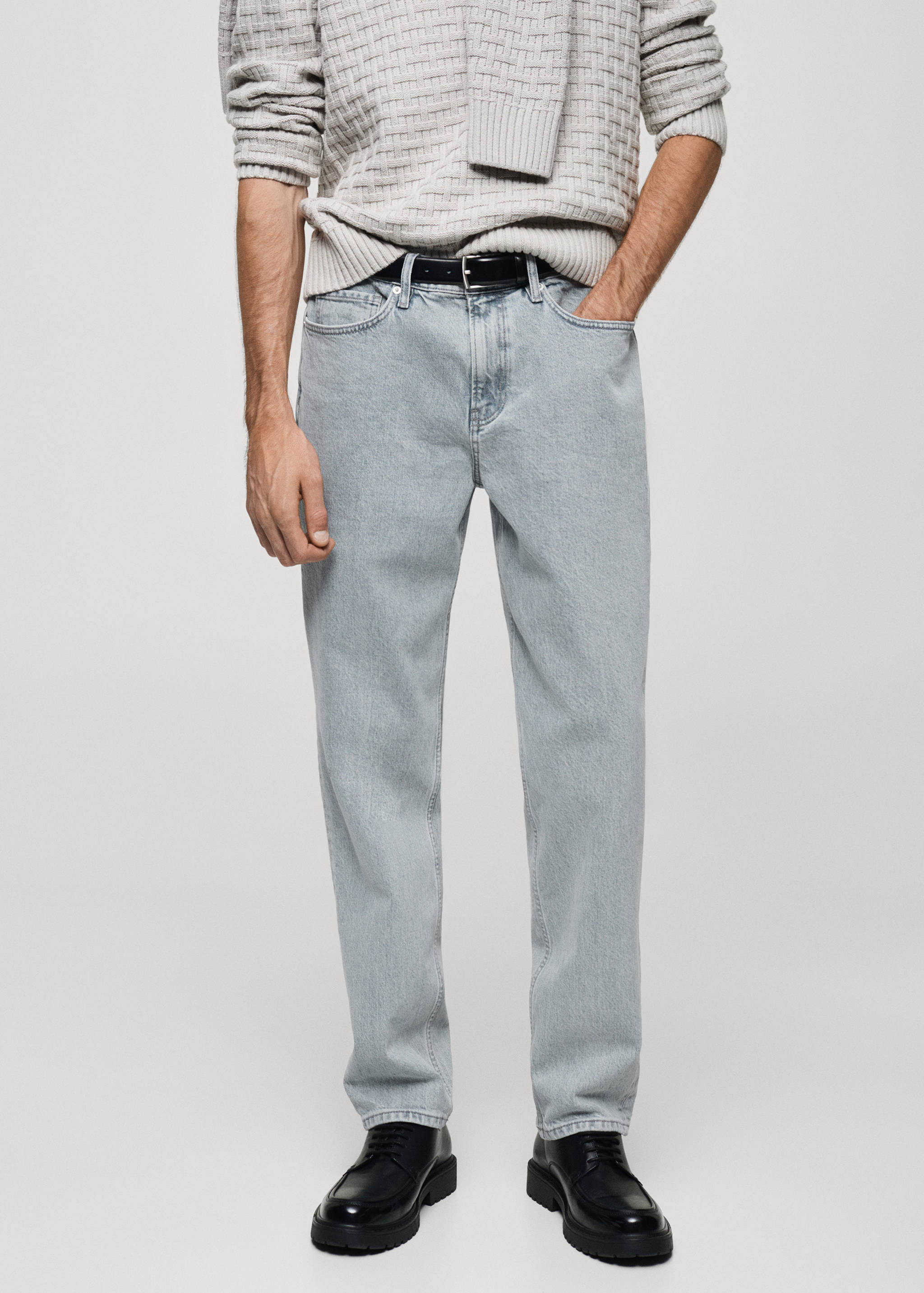 Regular-fit jeans in light wash - Medium plane