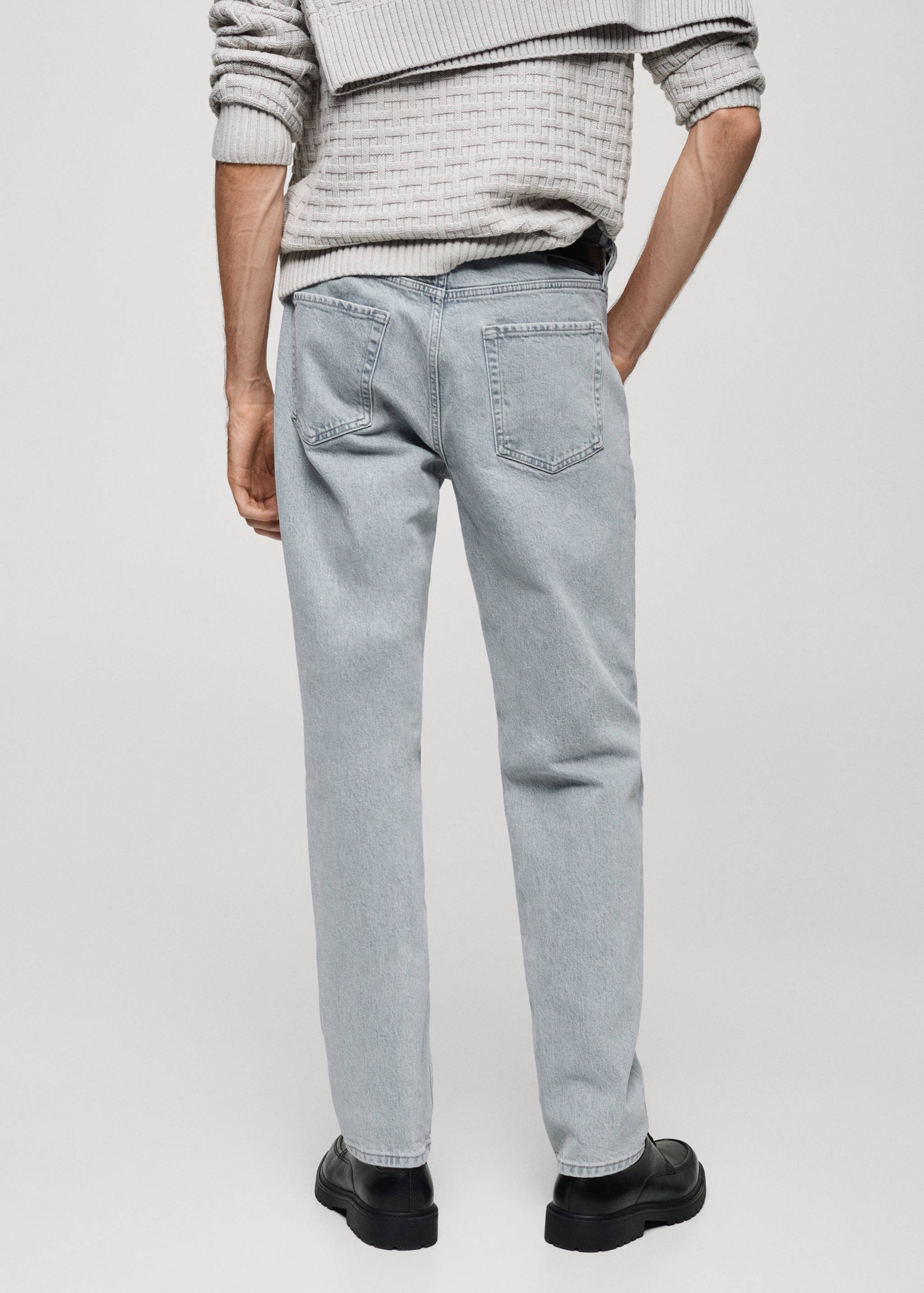 Regular-fit jeans in light wash - Reverse of the article