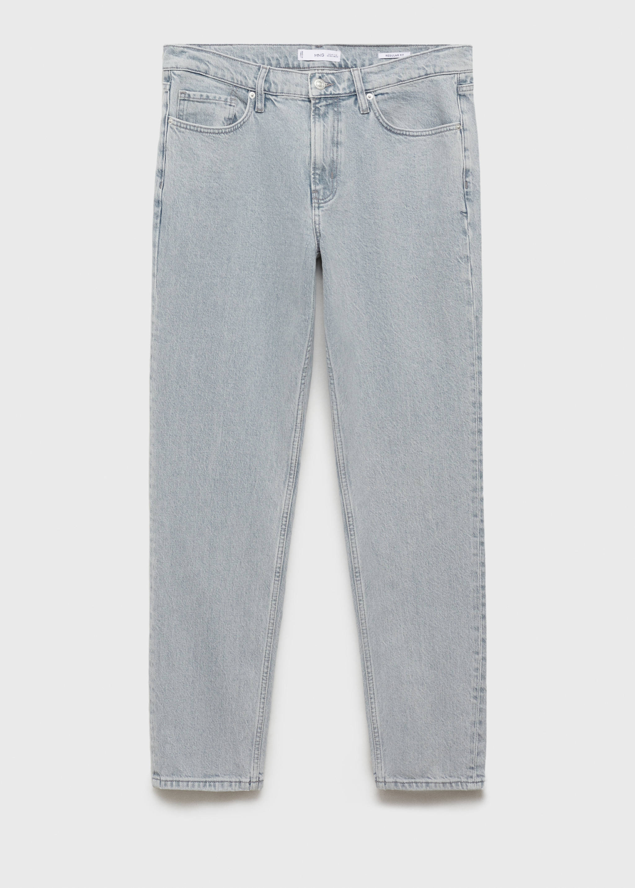 Regular-fit jeans met lichte wassing - Artikel zonder model