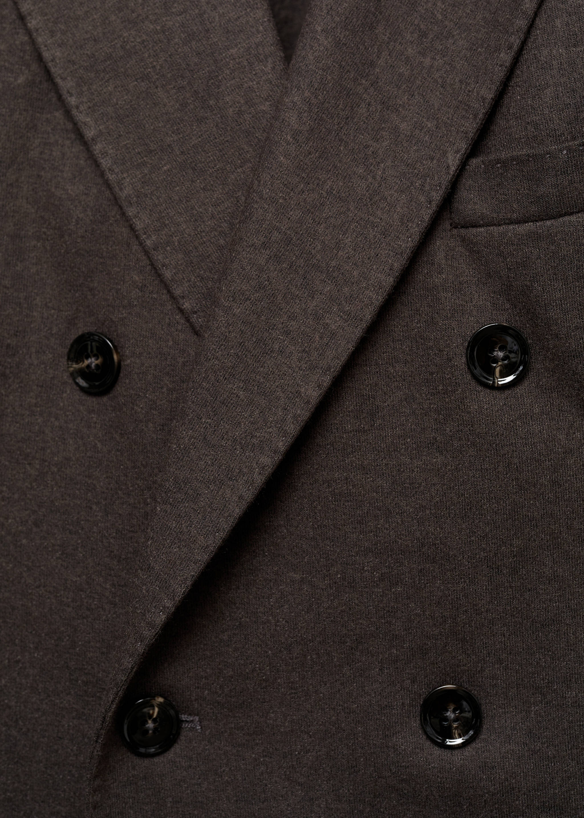 Flannel virgin wool double-breasted jacket - Details of the article 8
