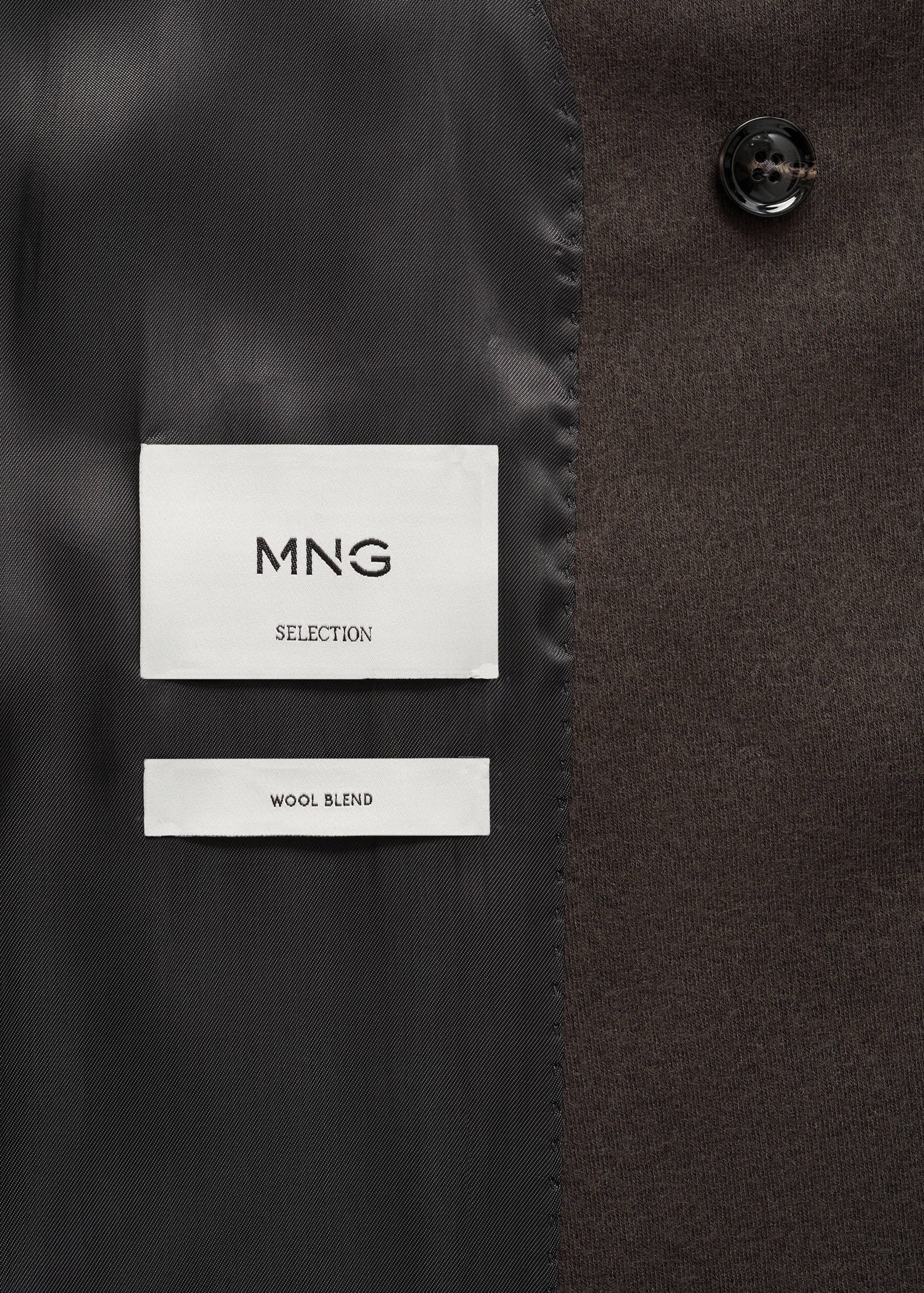 Flannel virgin wool double-breasted jacket - Details of the article 0