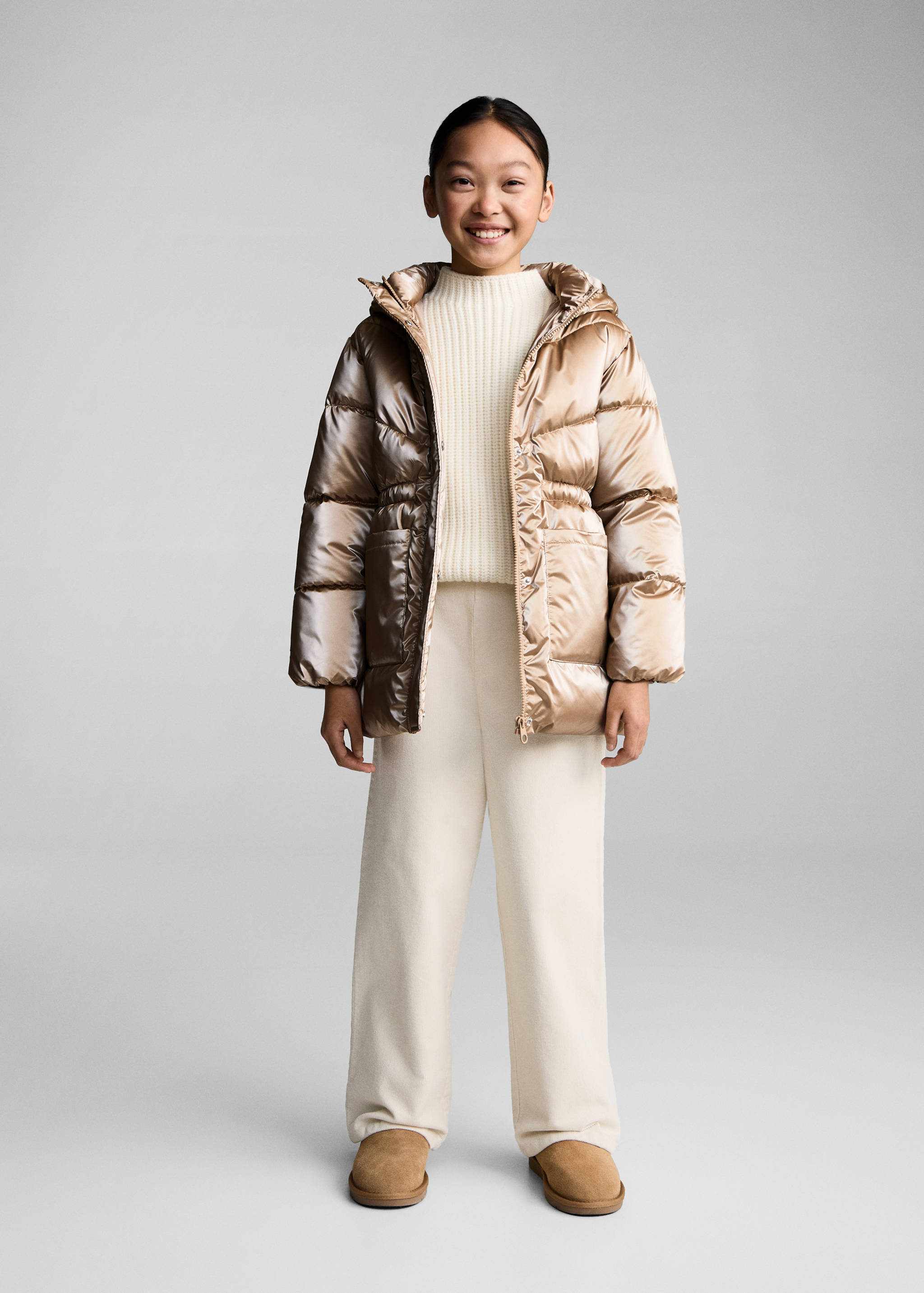 Prošívaný metalizovaný anorak - Celkový náhled