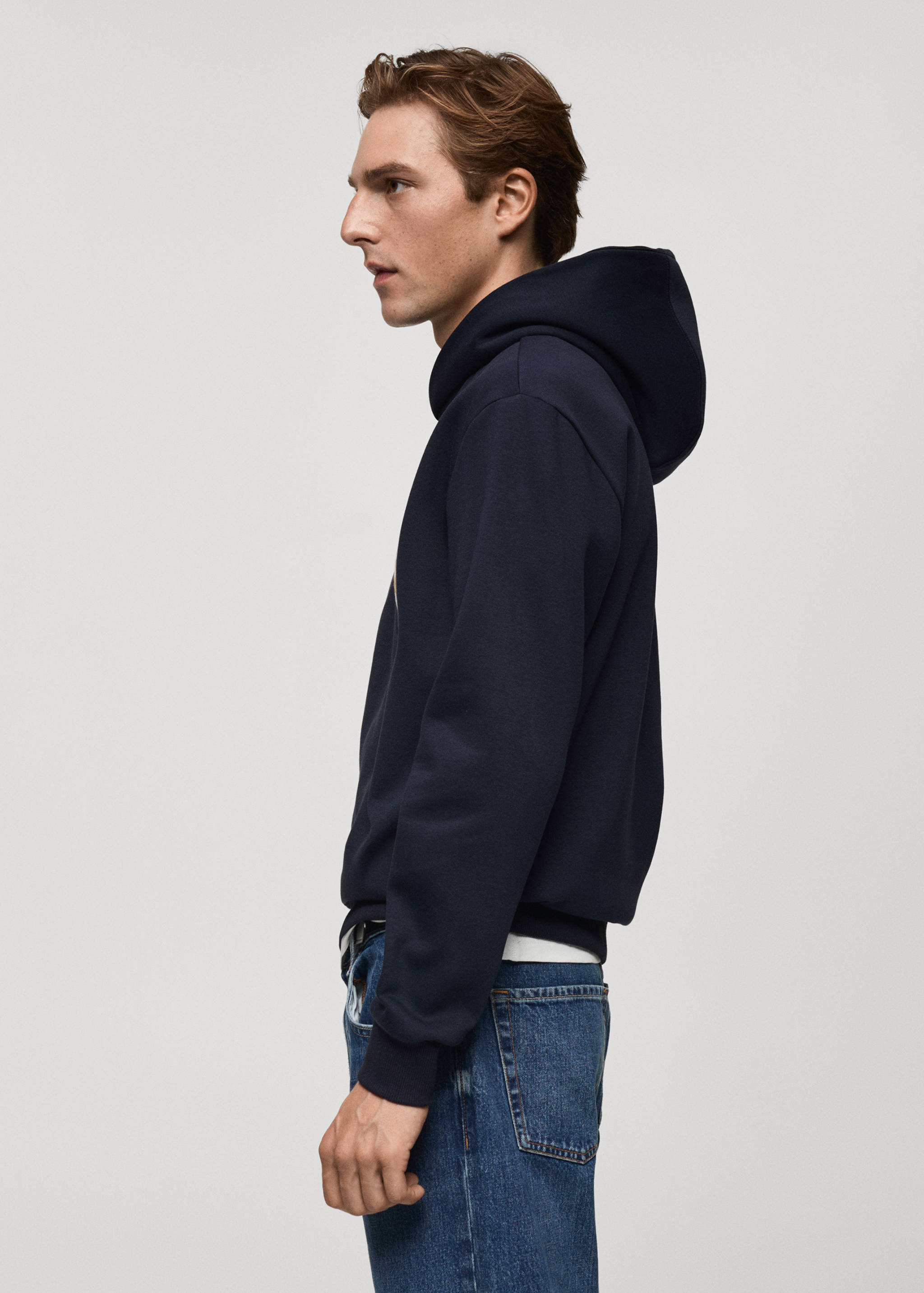 Katoenen sweatshirt met gecombineerde print - Detail van het artikel 2