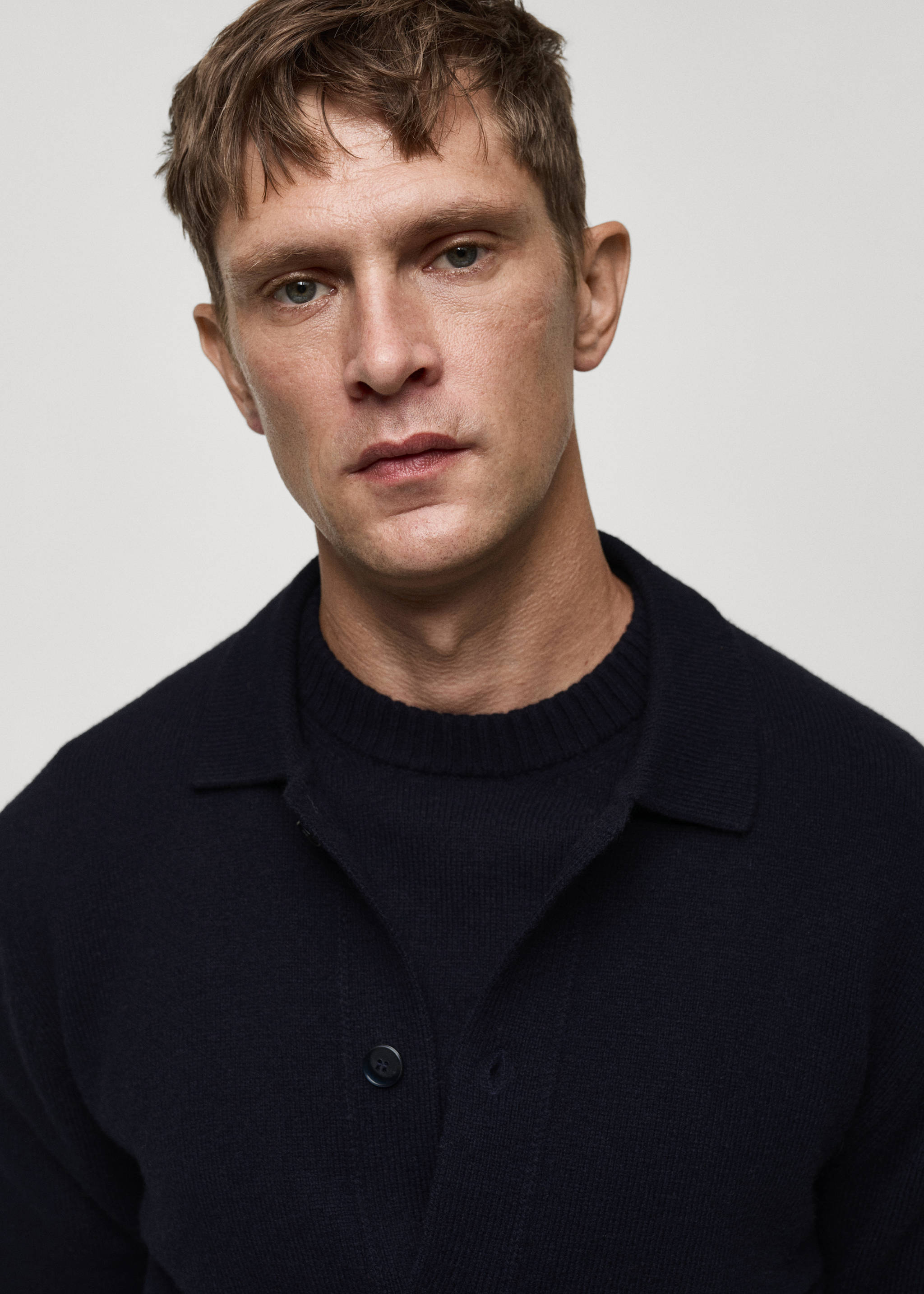 Woll-Cardigan mit Rippmuster - Detail des Artikels 1