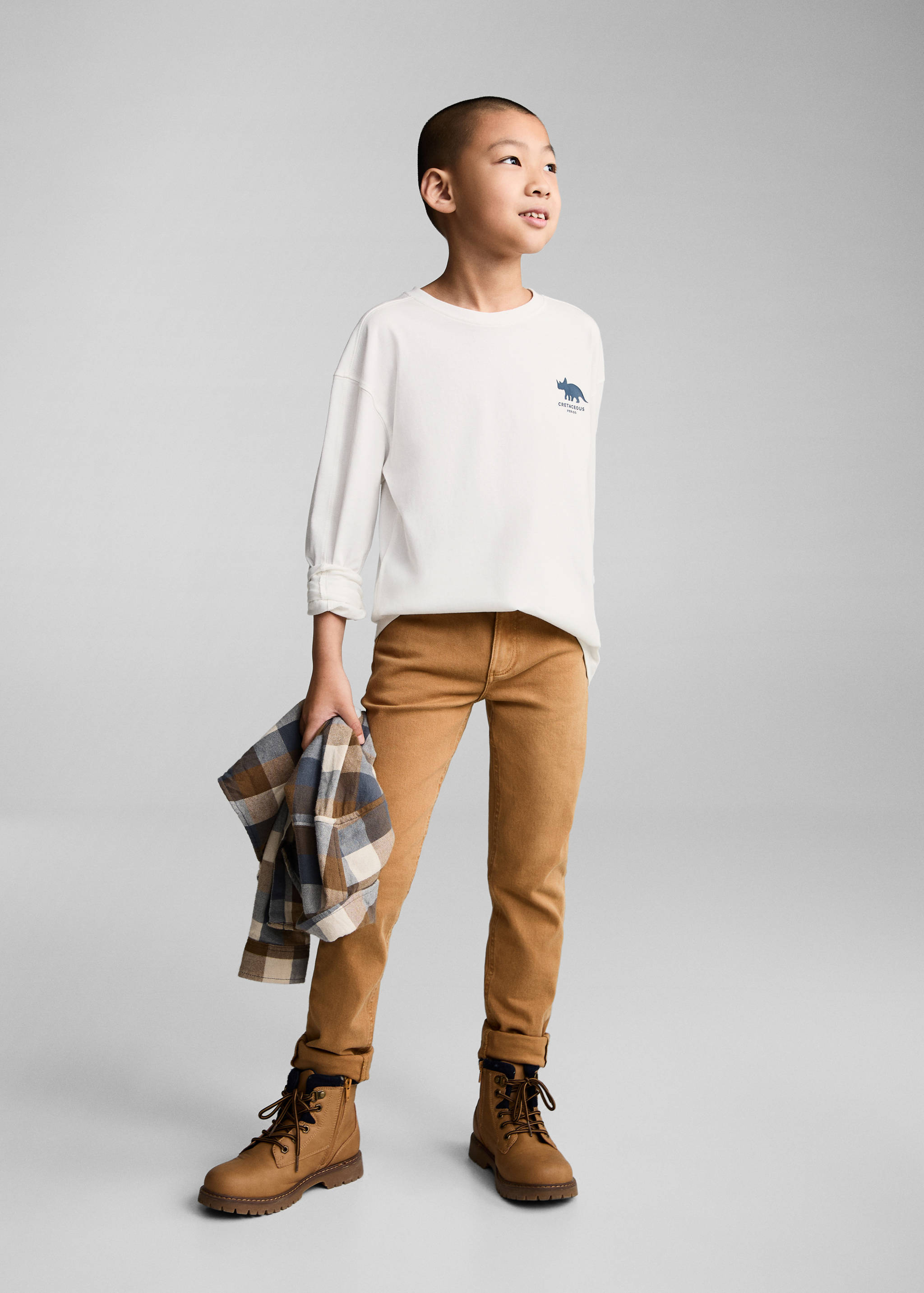 Bedrukt T-shirt met lange mouwen - Overzichtstekening