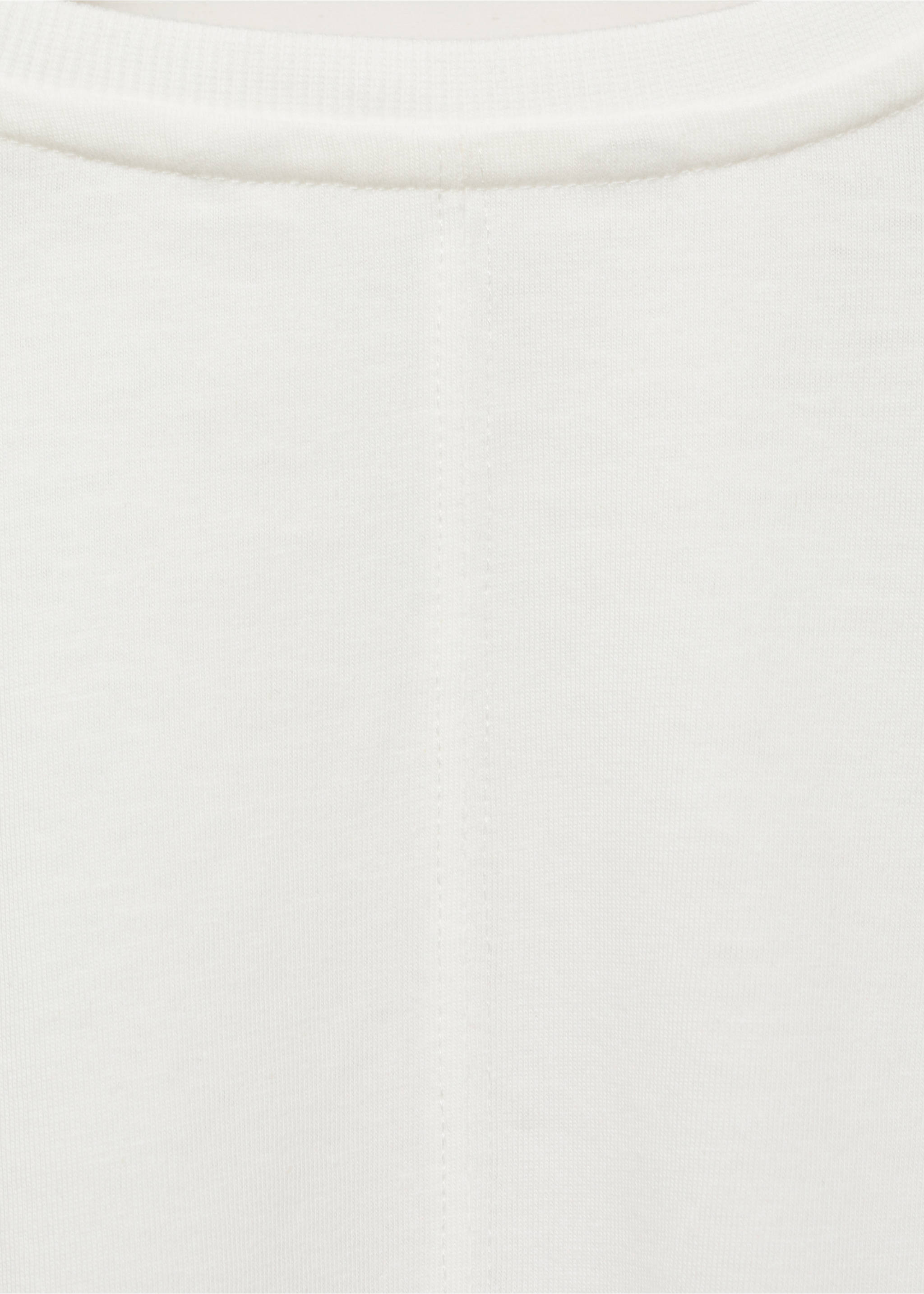 Bedrucktes Baumwoll-T-Shirt - Detail des Artikels 0, Cremeweiß. Ref: 77047937-00.