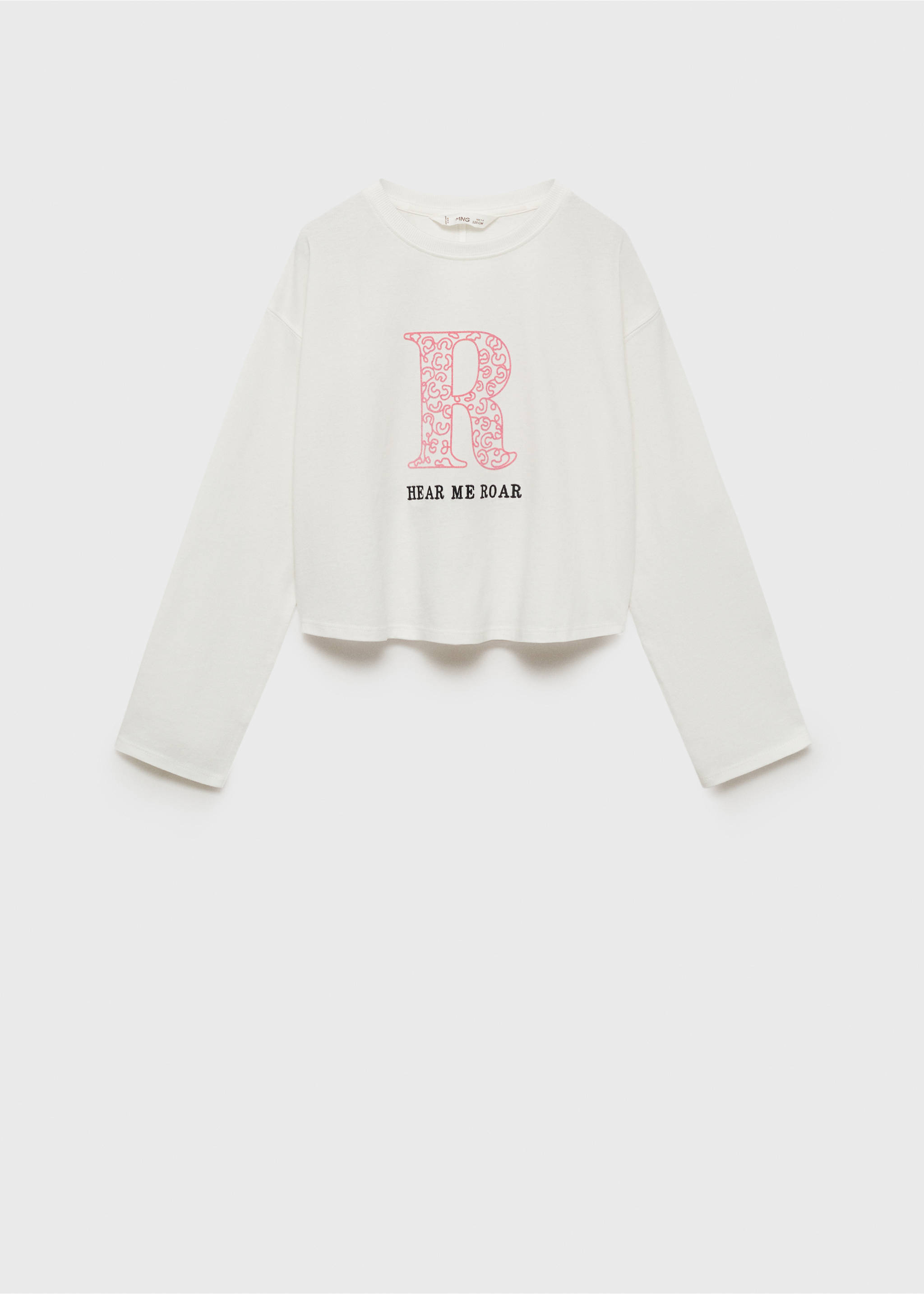 Printed cotton-blend T-shirt - Article without model, Off White. Ref: 77047937-00.