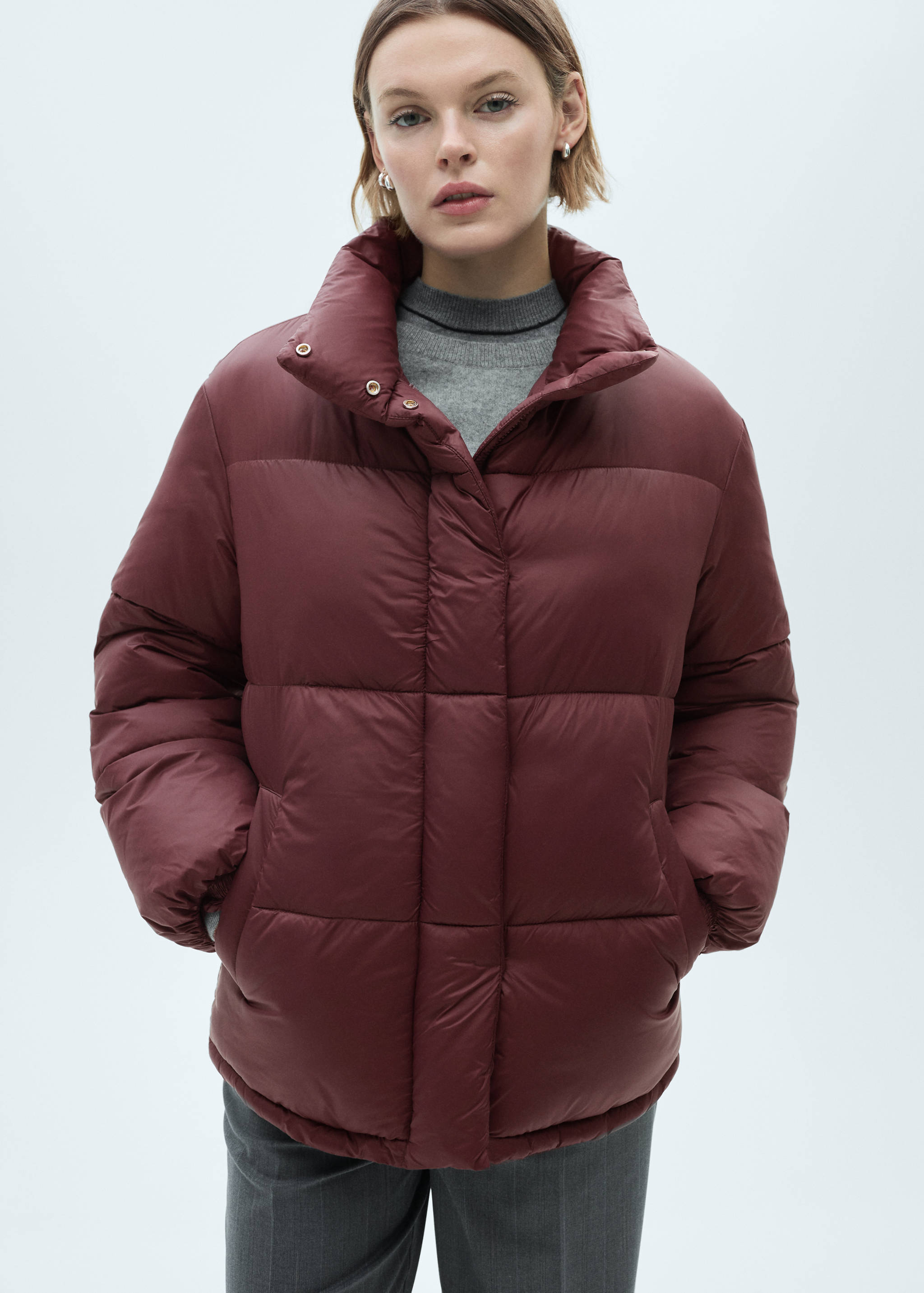 Short puffer anorak - Medium plane