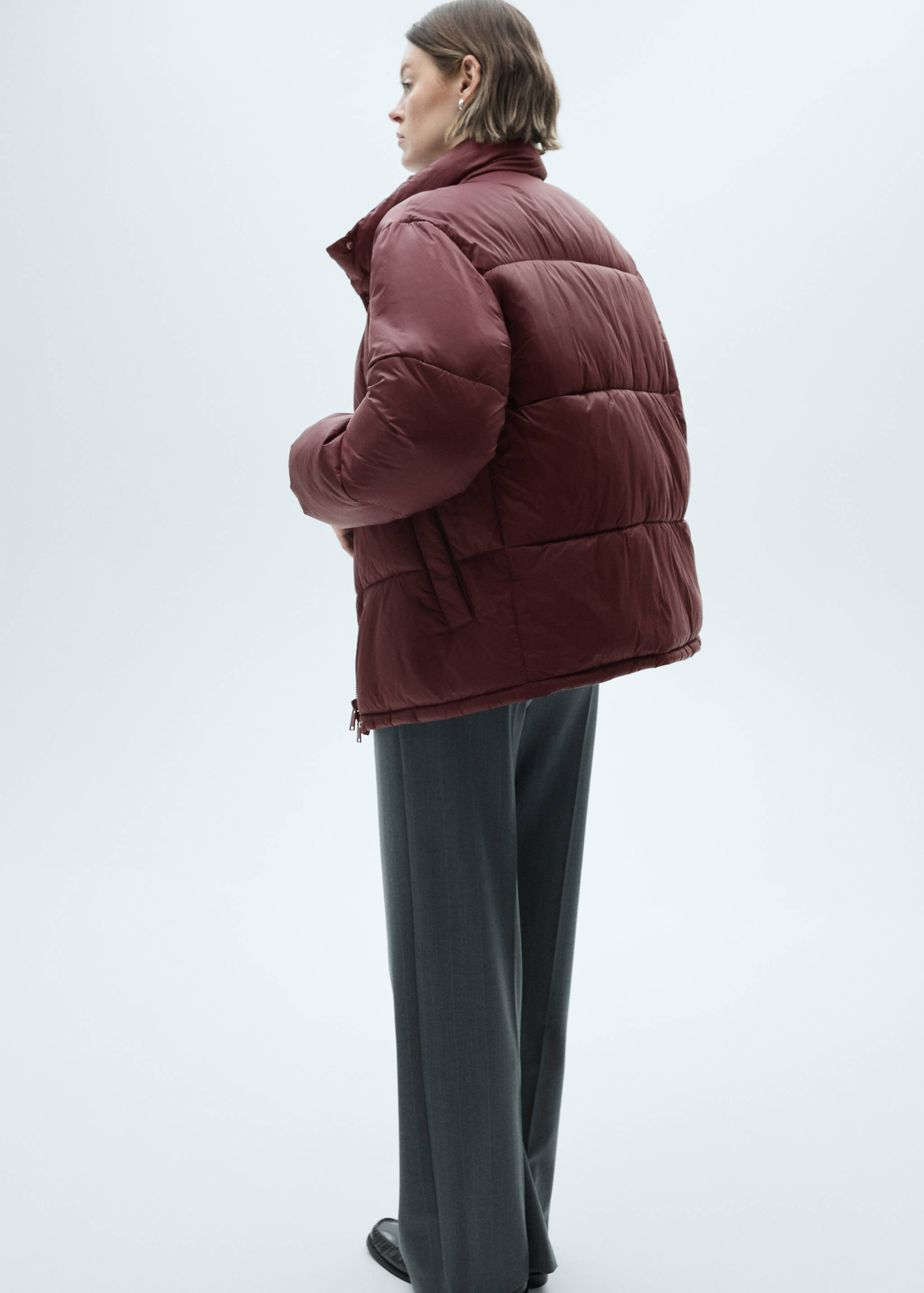 Short puffer anorak - Reverse of the article