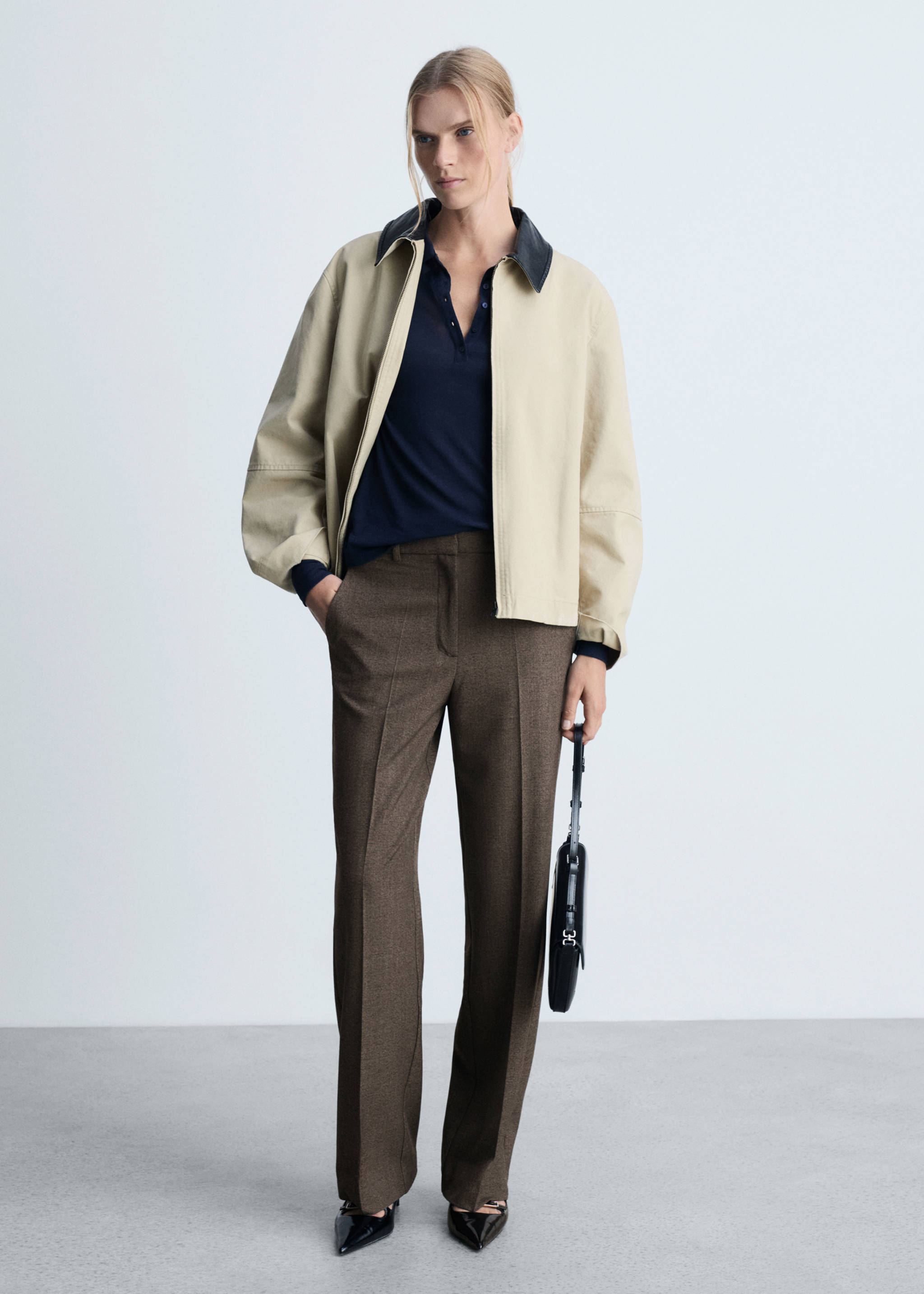 Flowy straight-fit trousers - General plane