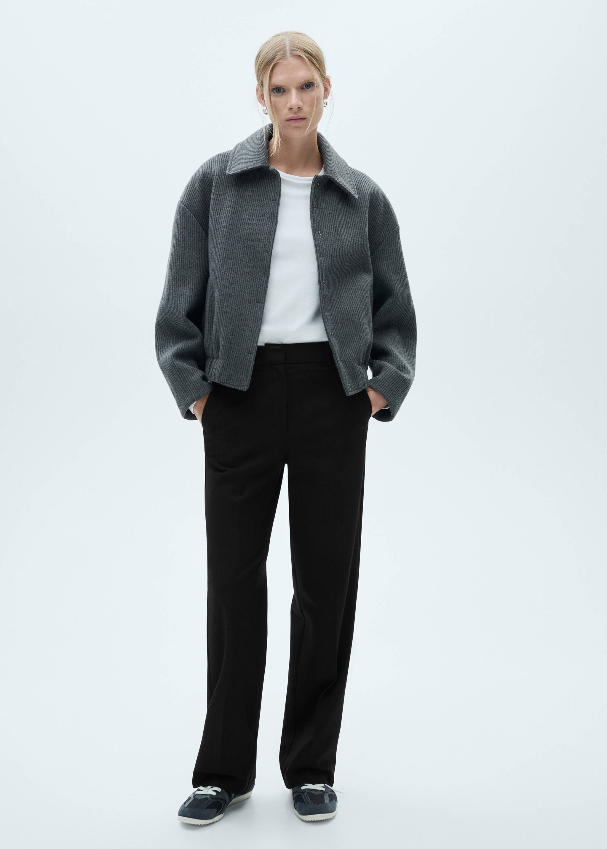 Flowy straight-fit byxor - Allmän bild