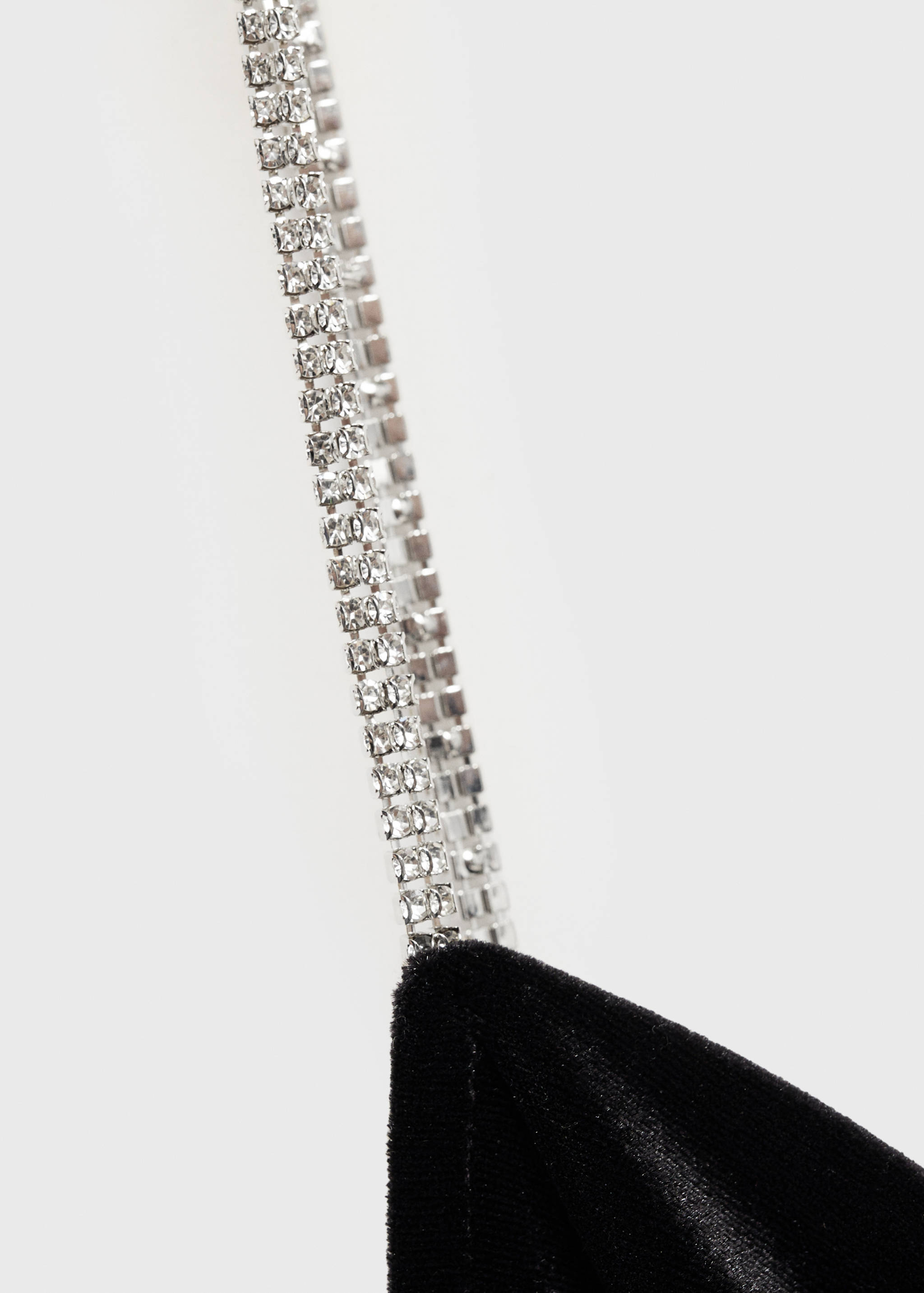 Top velours bretelles strass - Détail de l'article 8