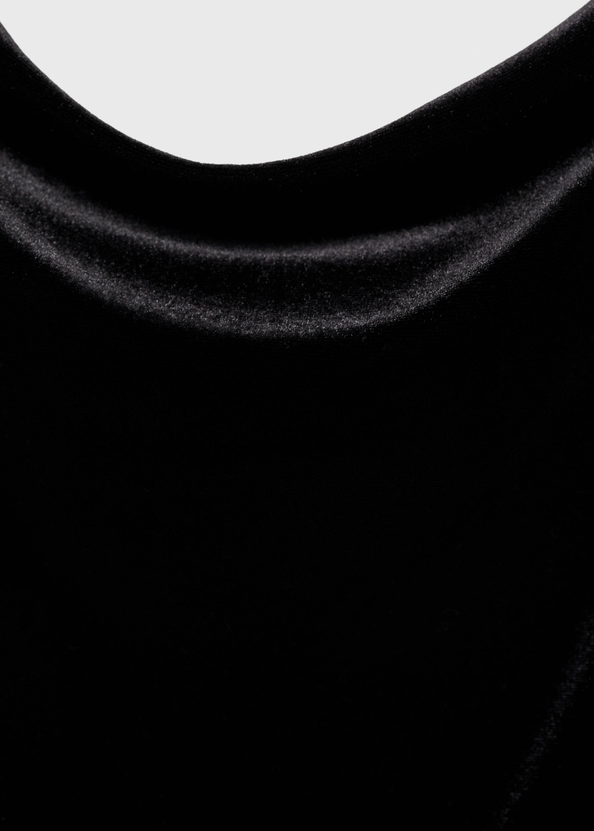 Top velours bretelles strass - Détail de l'article 0