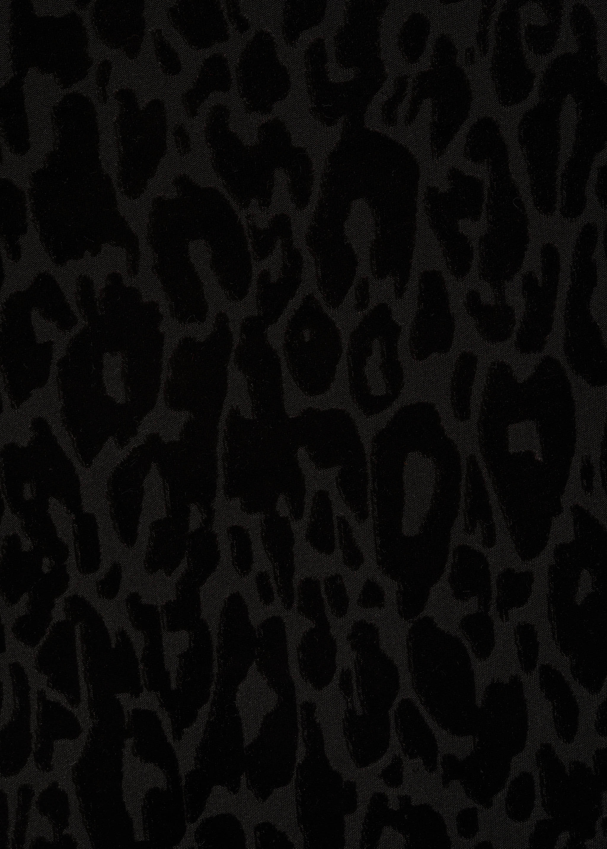 Short velvet leopard-print dress - Details of the article 0