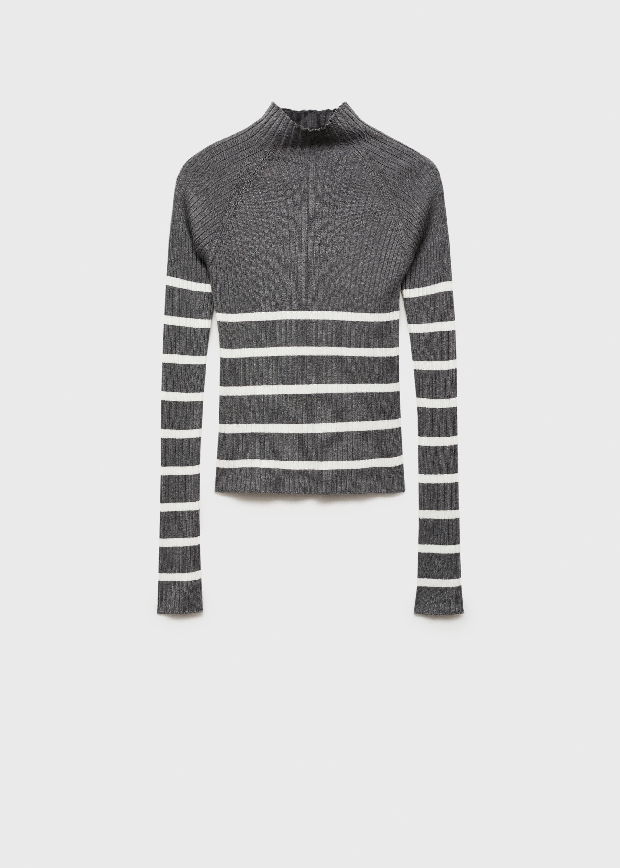 Turtleneck ribbed sweater - Article without model