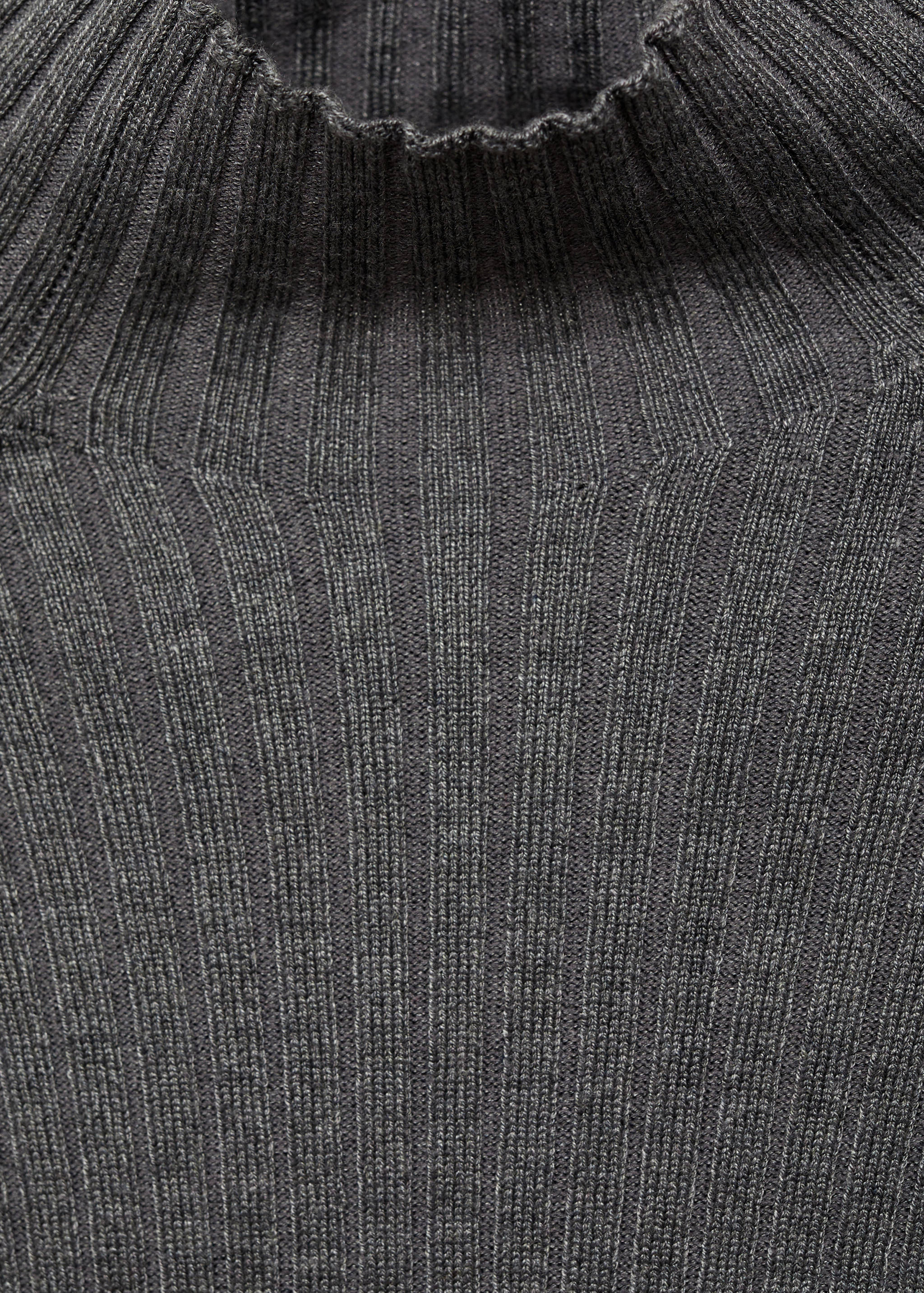 Turtleneck ribbed sweater - Details of the article 8