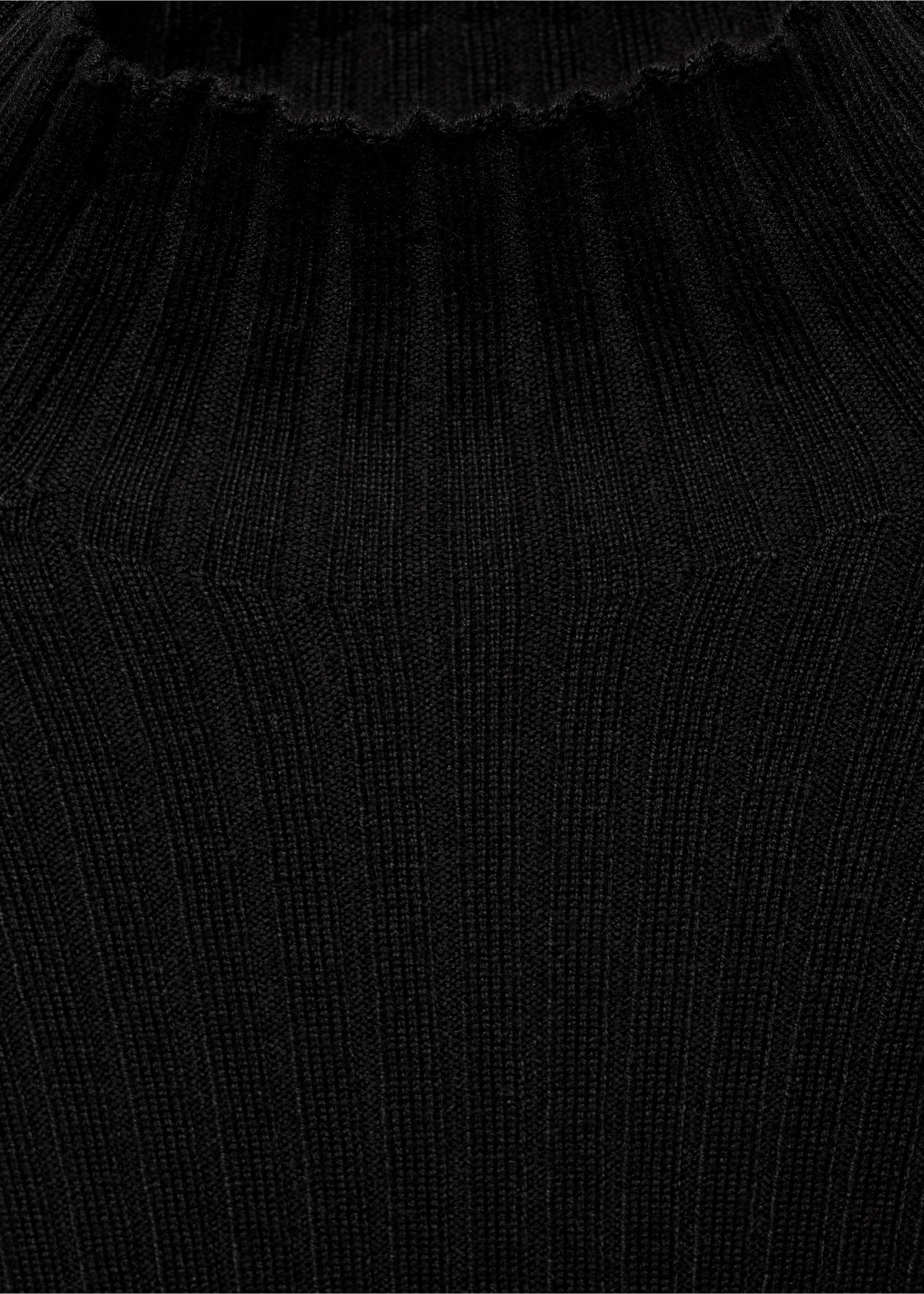 Sweter w paski z golfem - Szczegóły artykułu 8, Czarny. Ref: 77048273-00.