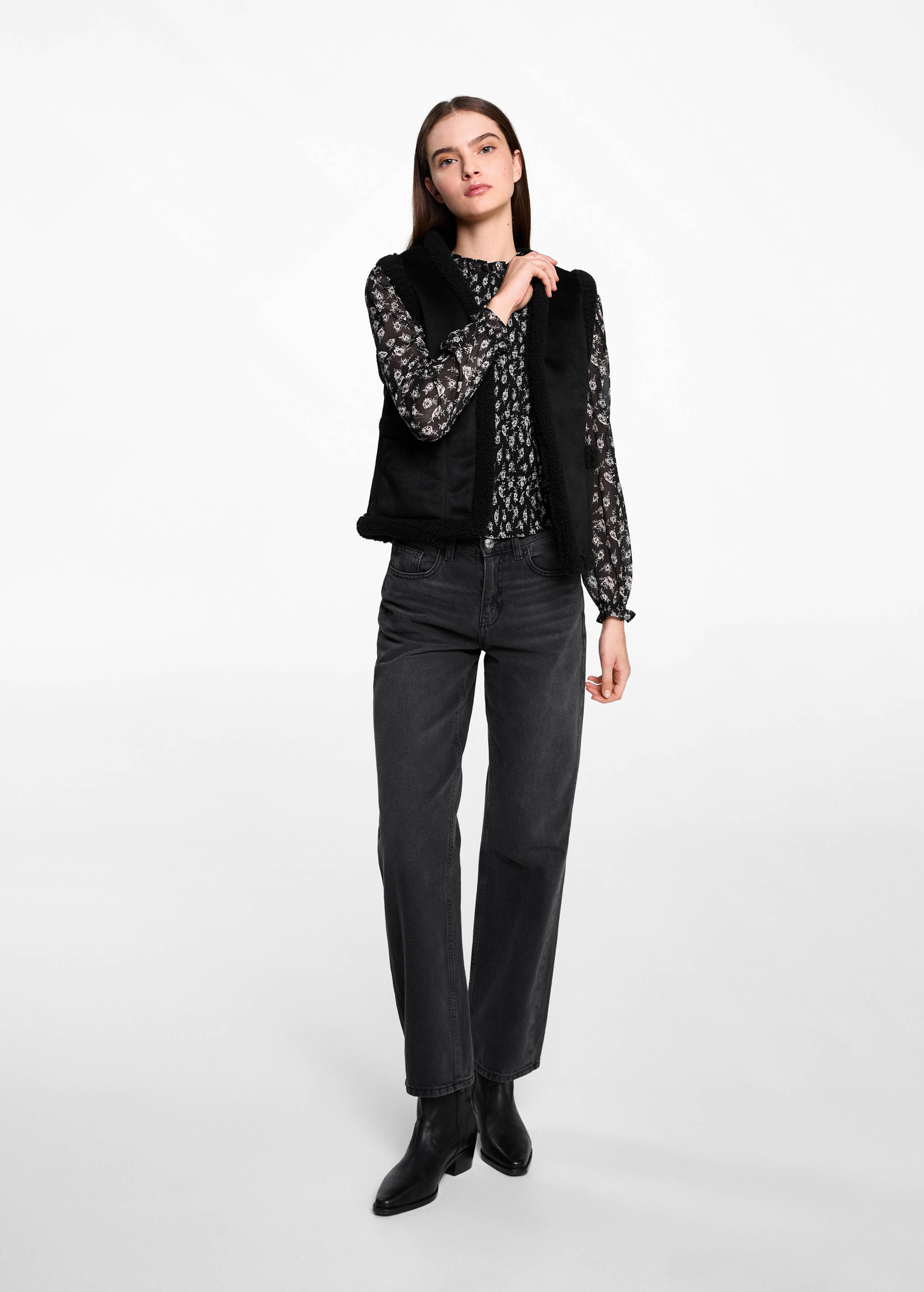 Kombinált báránybőr mellény - Általános sík