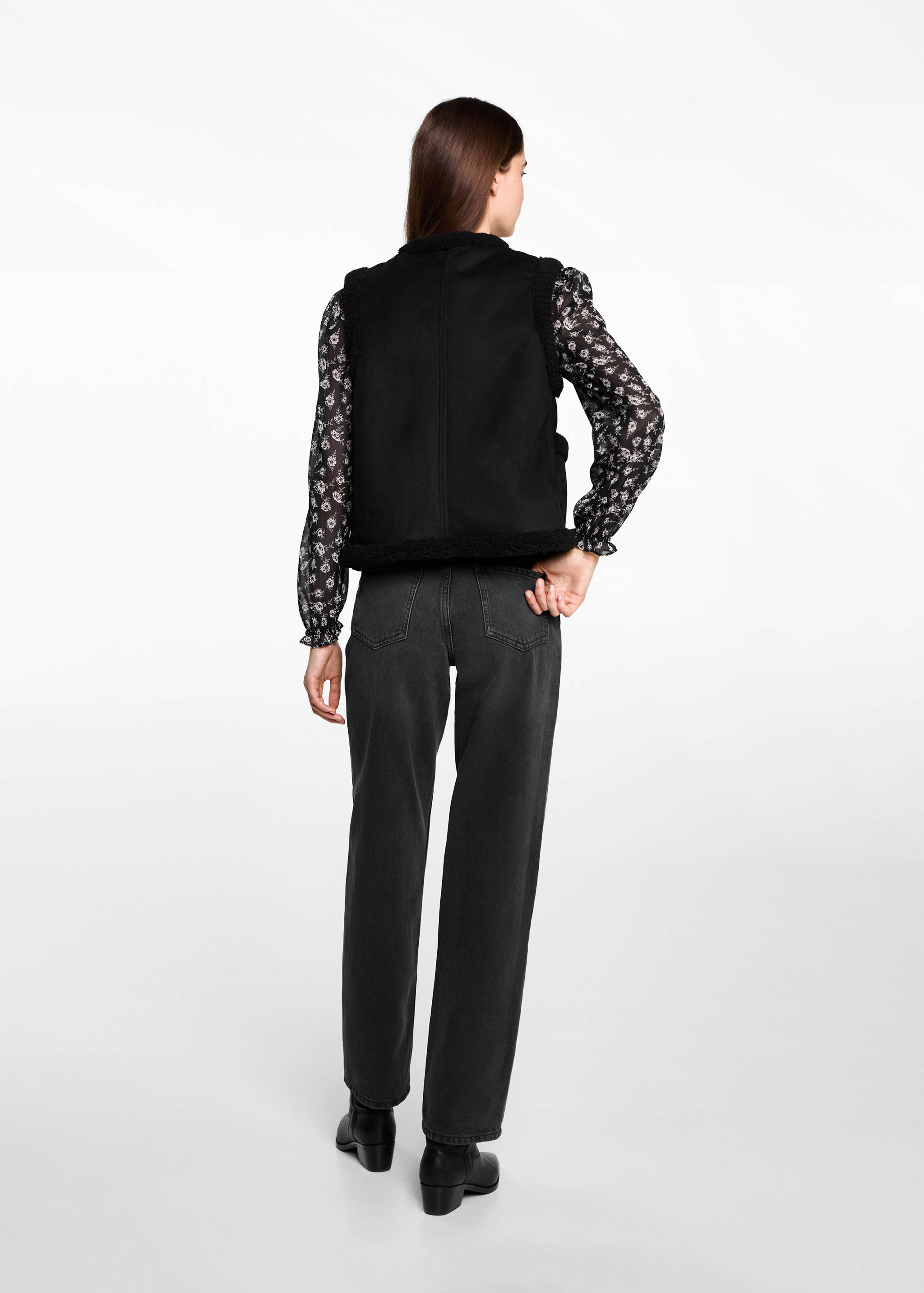 Kombinált báránybőr mellény - A cikk hátulja