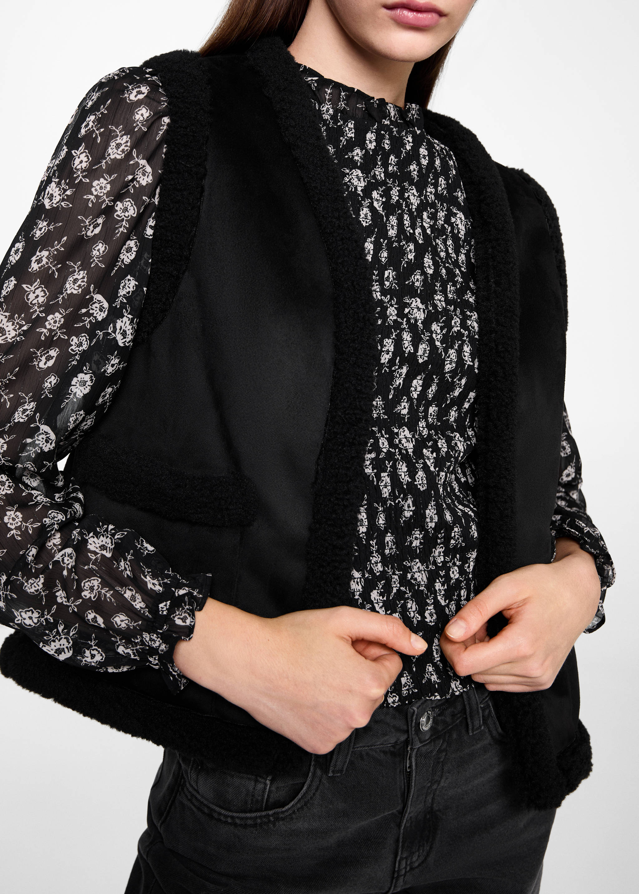 Kombinált báránybőr mellény - A termék adatai 6