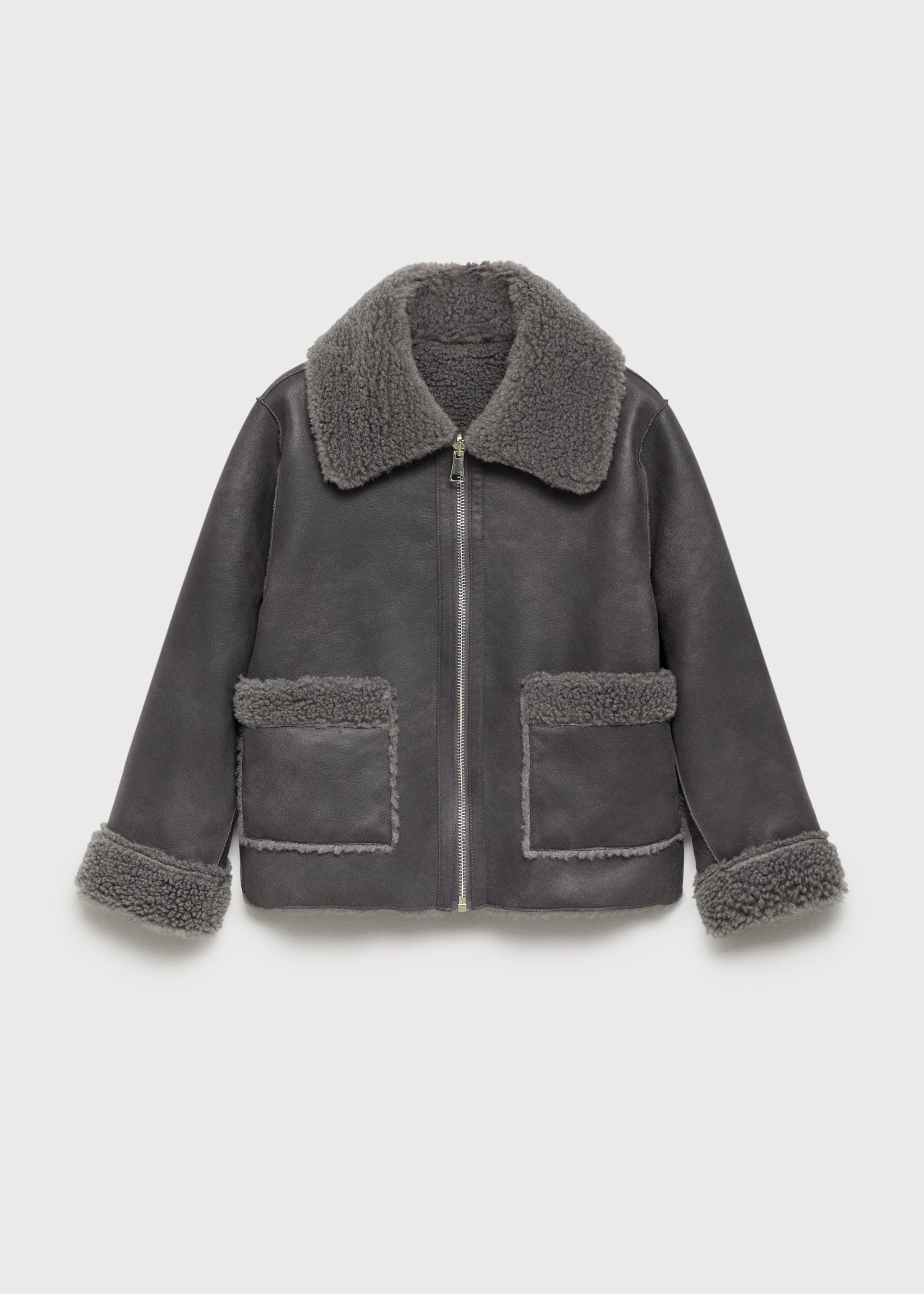 Jacke mit Futter in Lammfelloptik - Artikel ohne Model