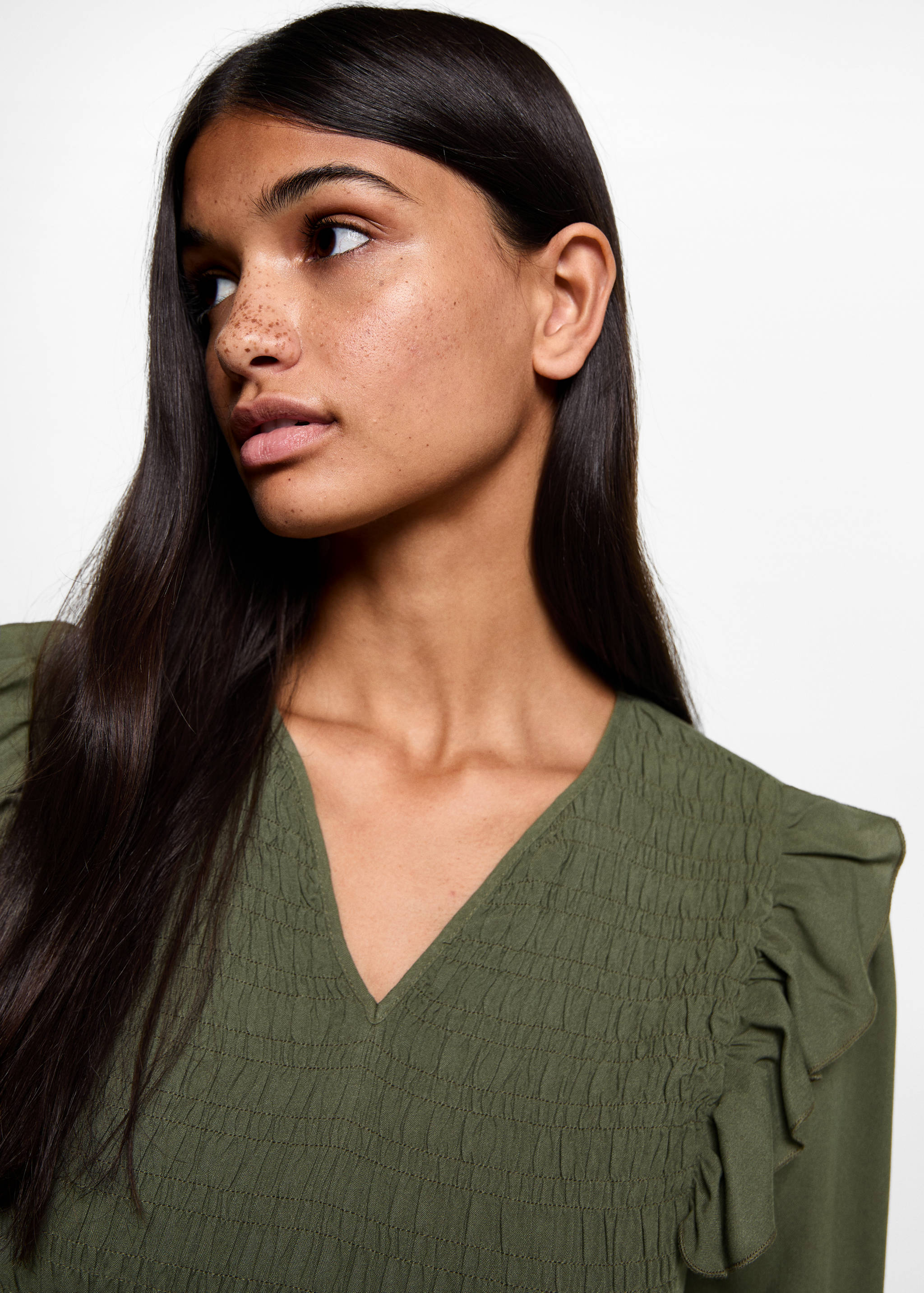 Blusa fruncida volantes - Detalle del artículo 1