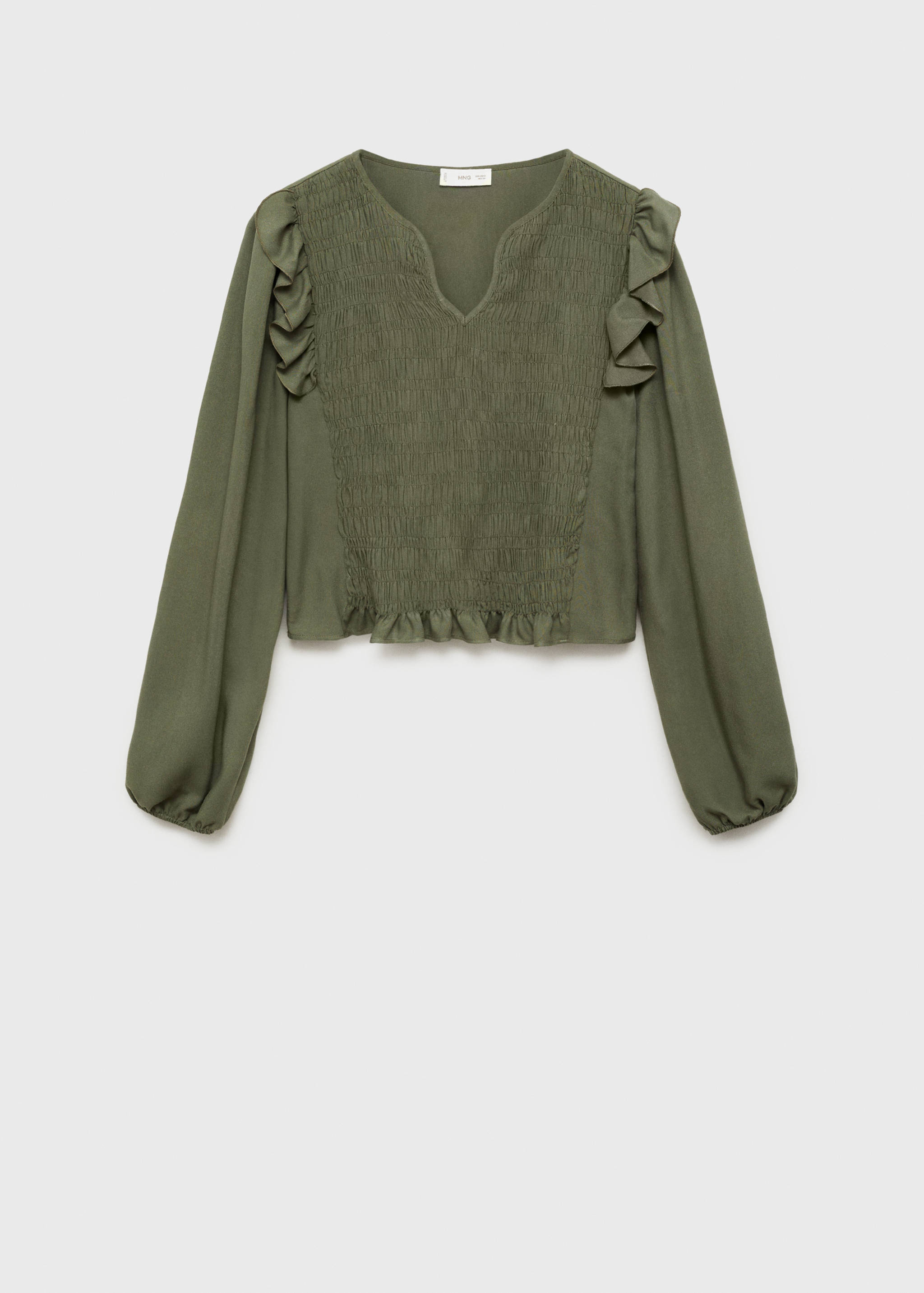 Blusa fruncida volantes - Artículo sin modelo