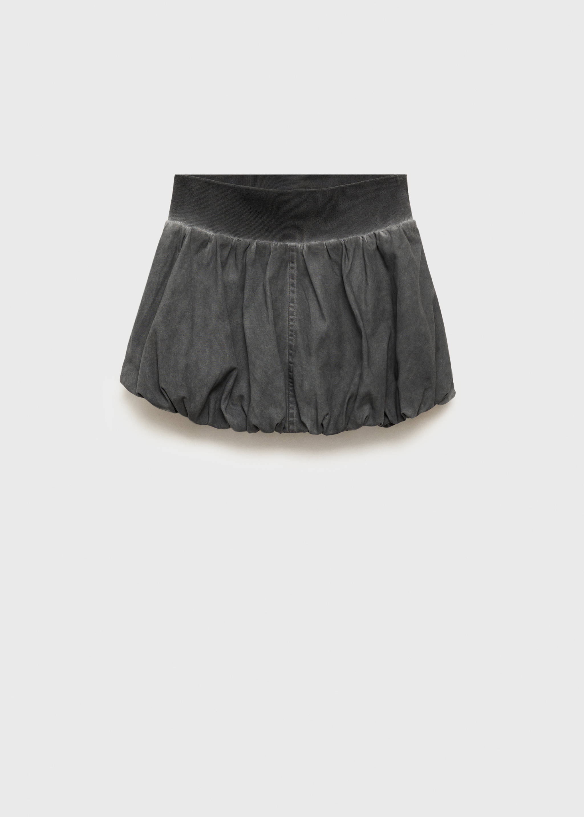 Washed-effect balloon mini-skirt - Article without model