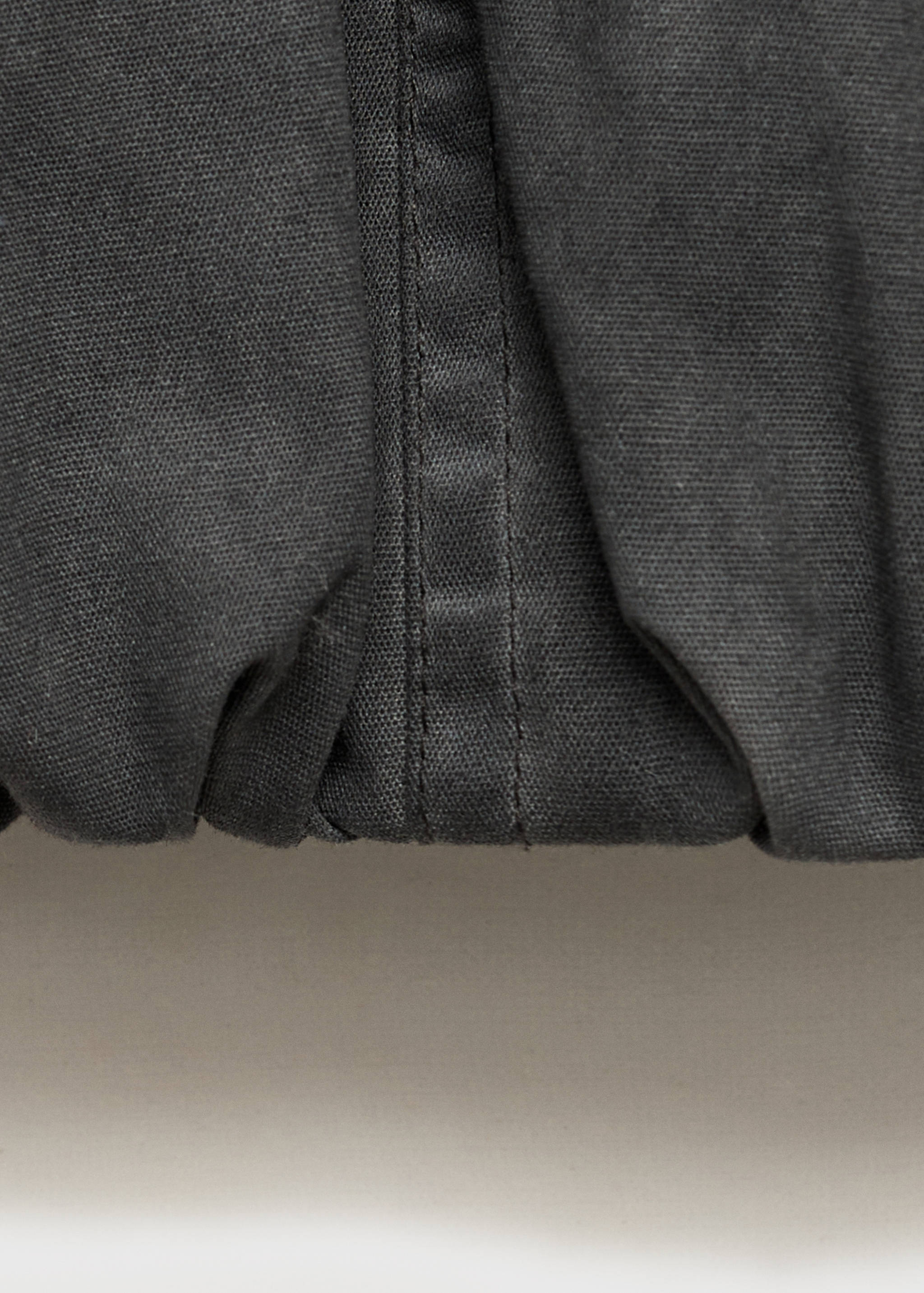 Washed-effect balloon mini-skirt - Details of the article 0