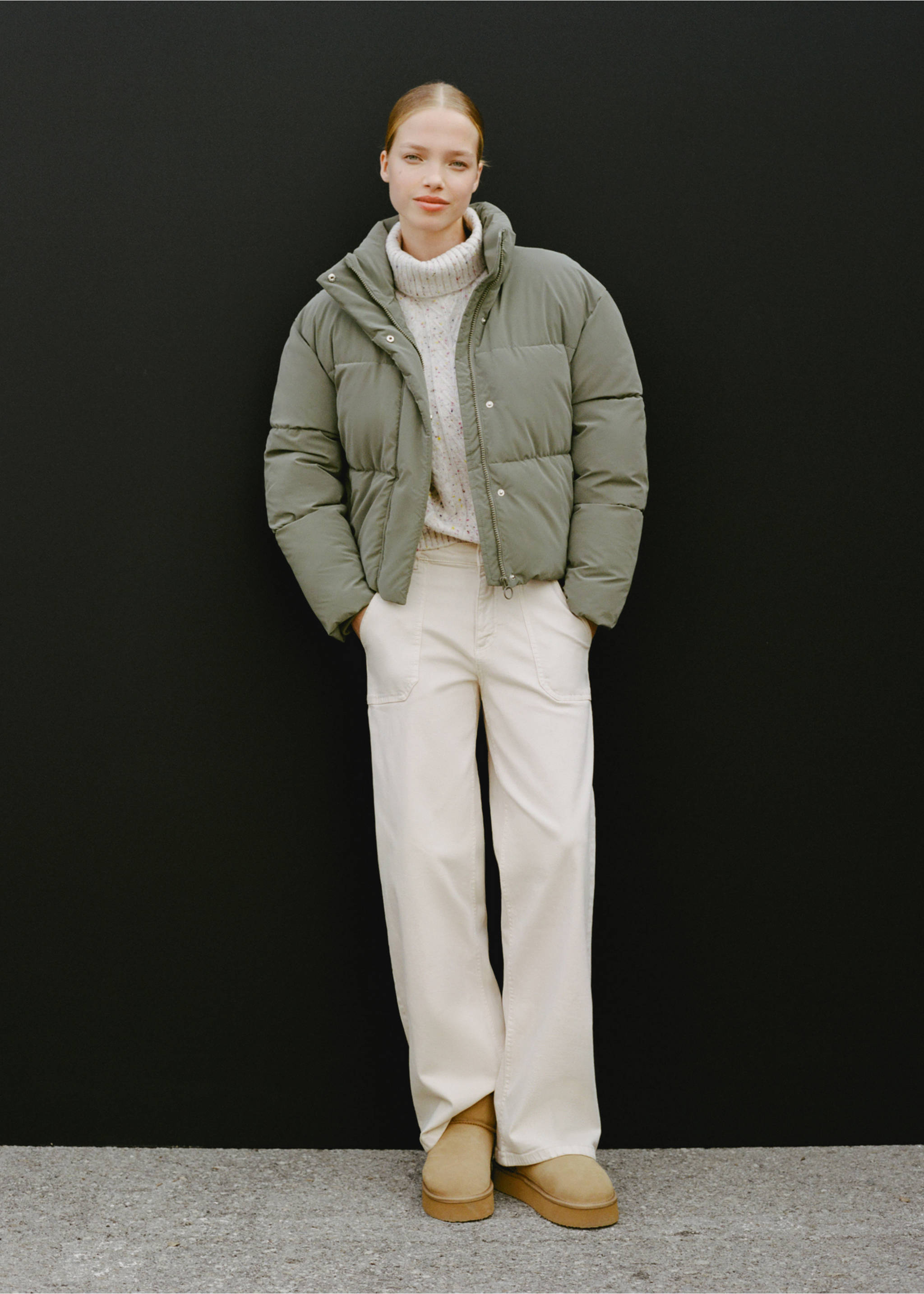 Bottines cuir doublées imitation fourrure - Détail de l'article 5, Marron moyen. Ref: 77048637-00.