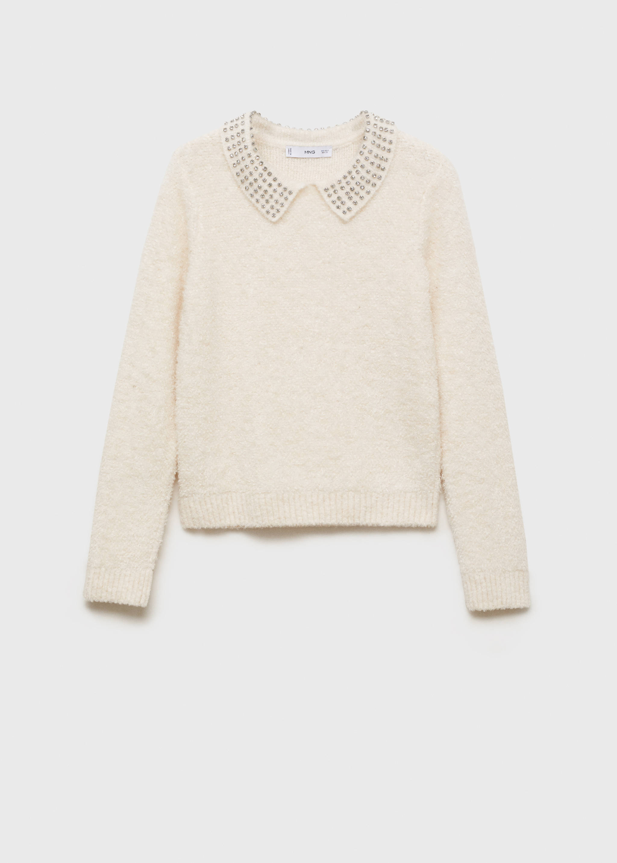 Jersey cuello polo strass - Artículo sin modelo