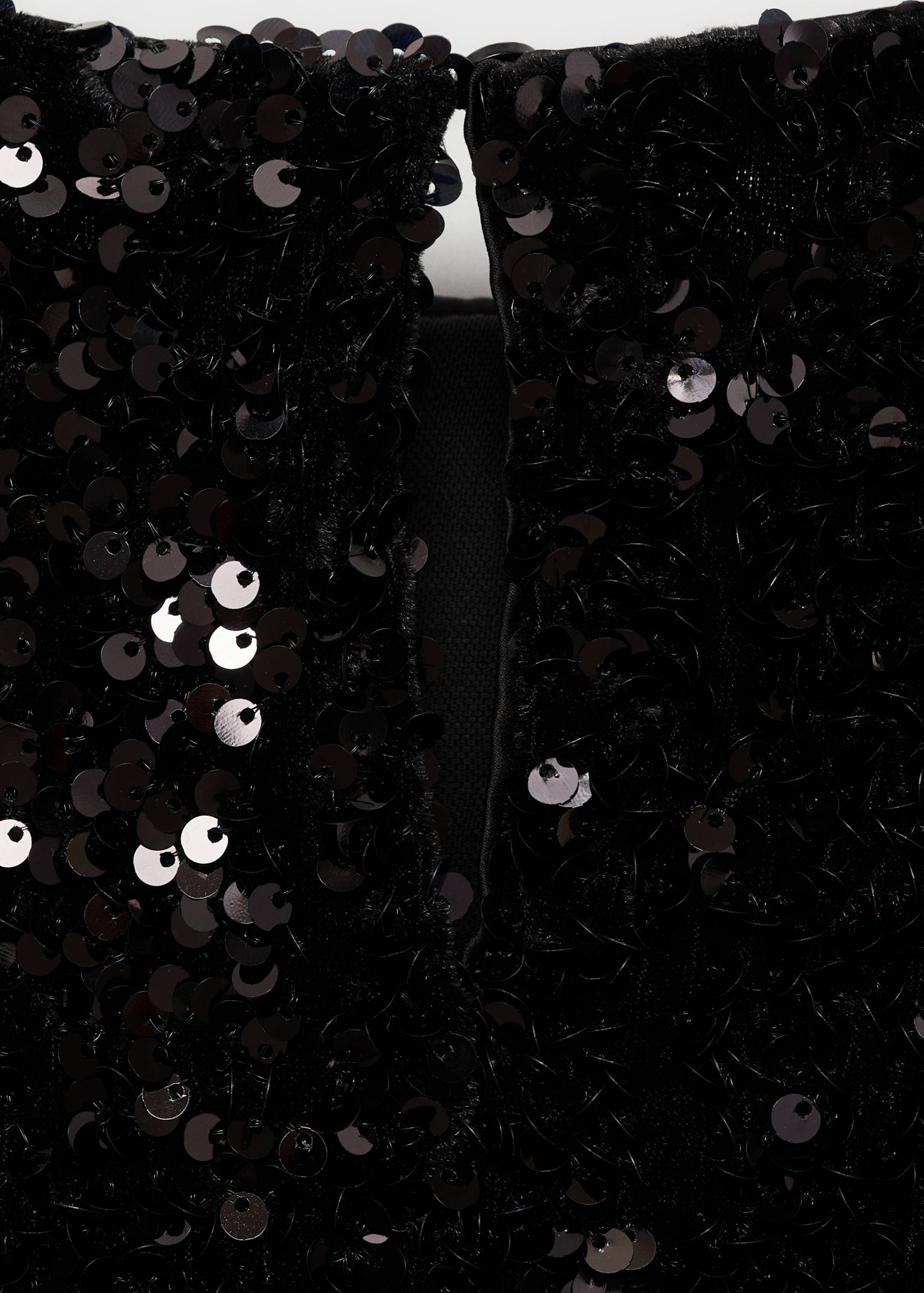 Puffed sleeves sequined dress - Details of the article 8