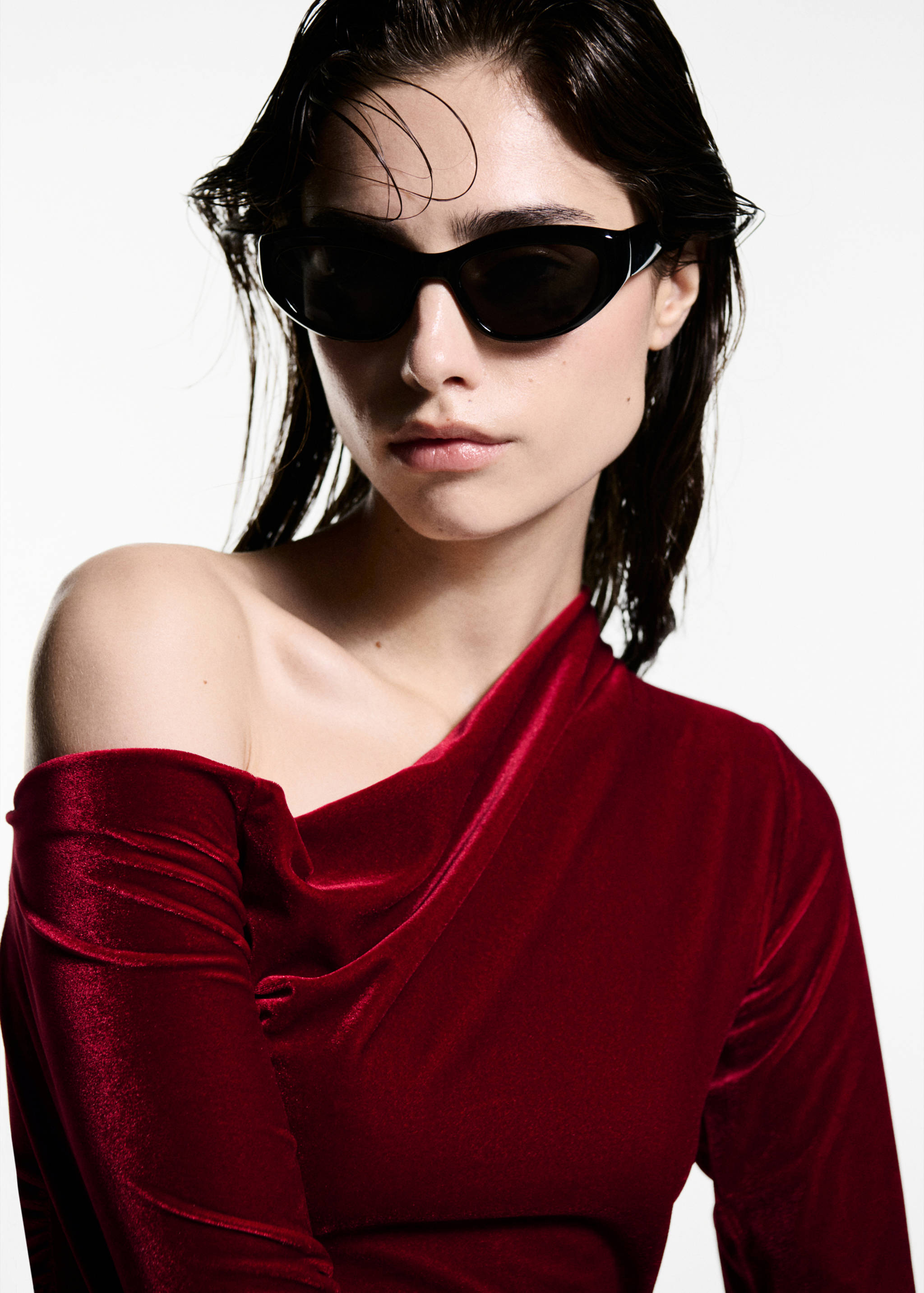 Top terciopelo asimétrico - Detalle del artículo 1