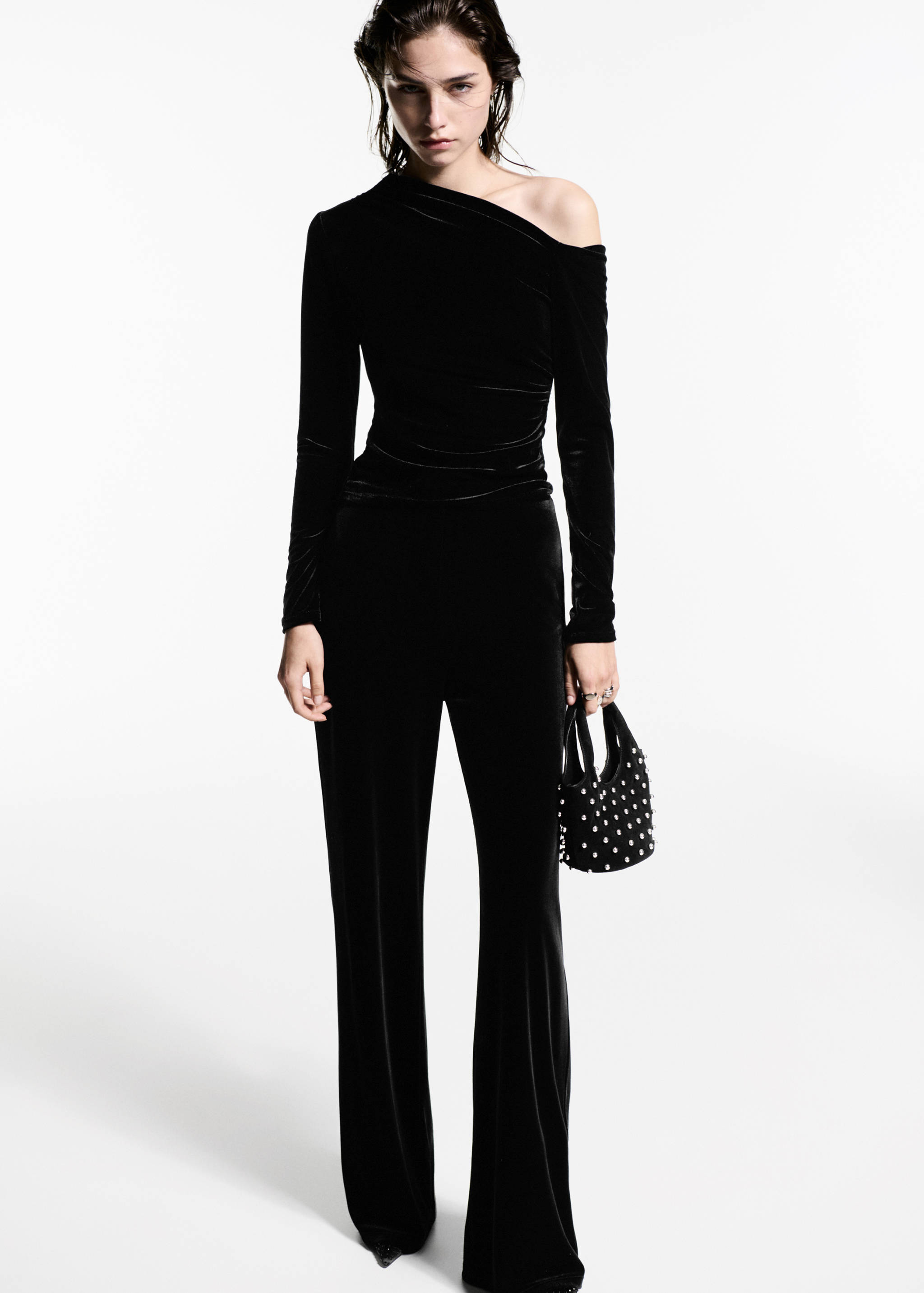 Aksamitny top asymetryczny - Plan ogólny