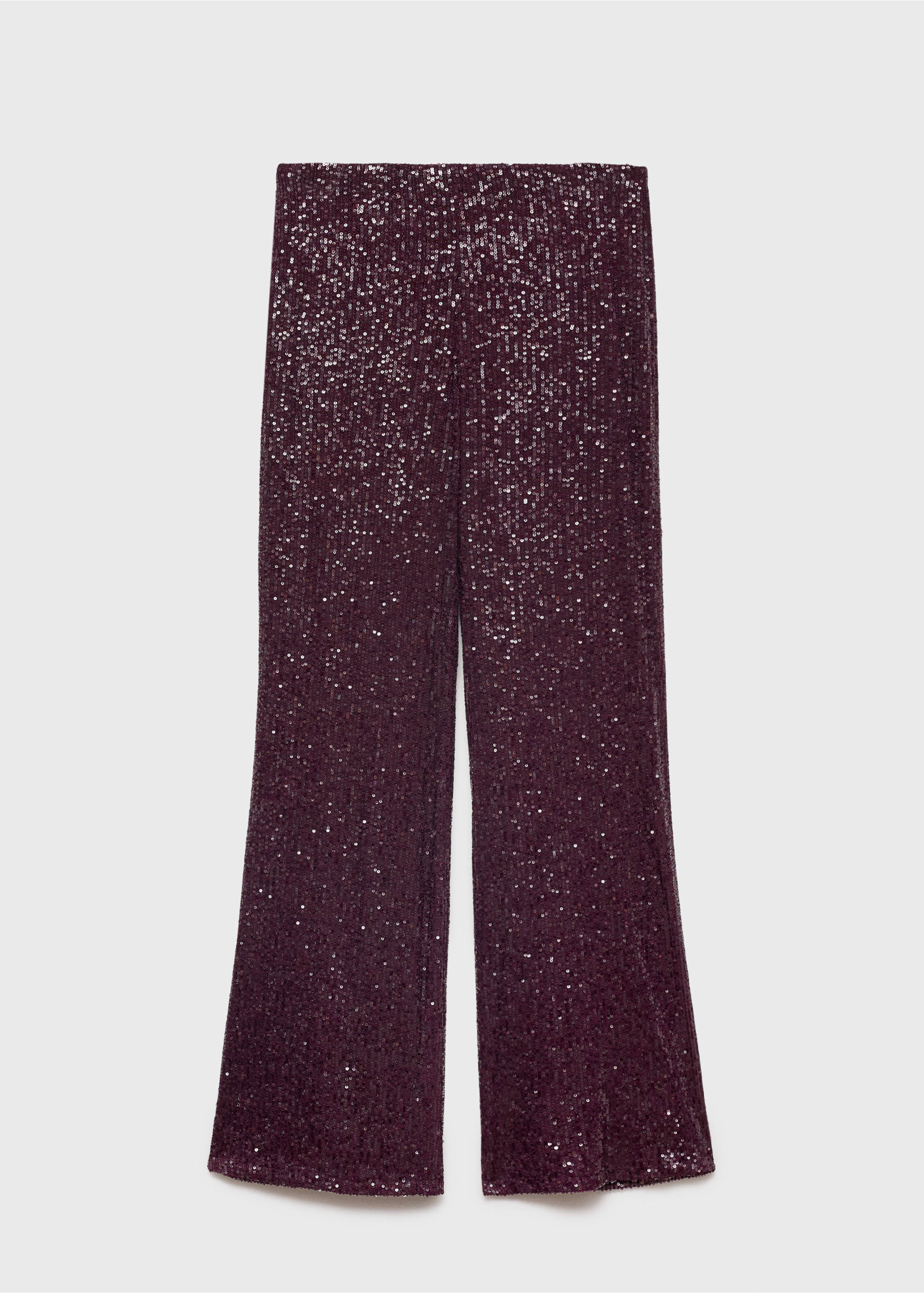 Sequined palazzo trousers - Article without model, Wine. Ref: 77049062-00.