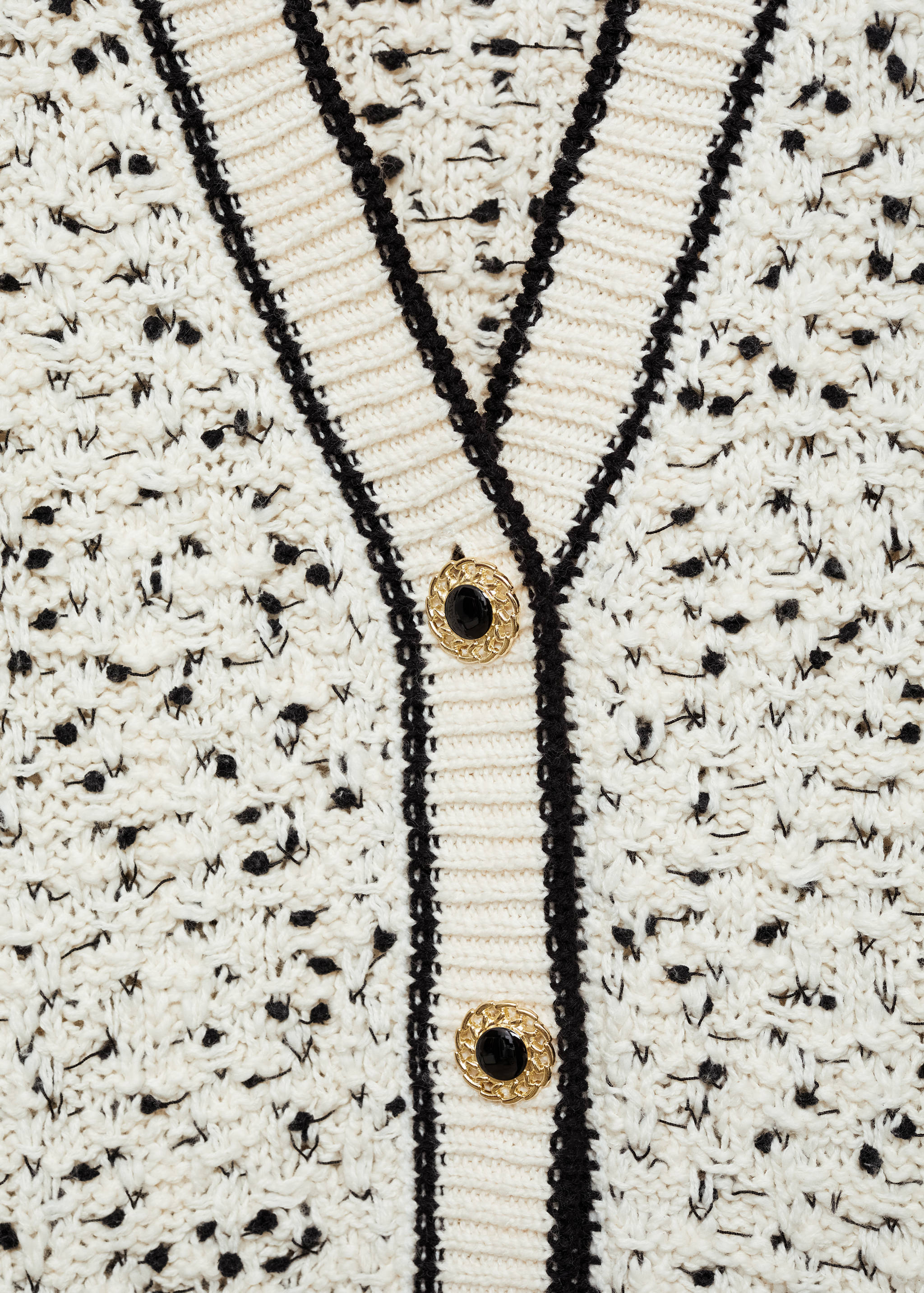 Flecked oversize cardigan - Details of the article 8